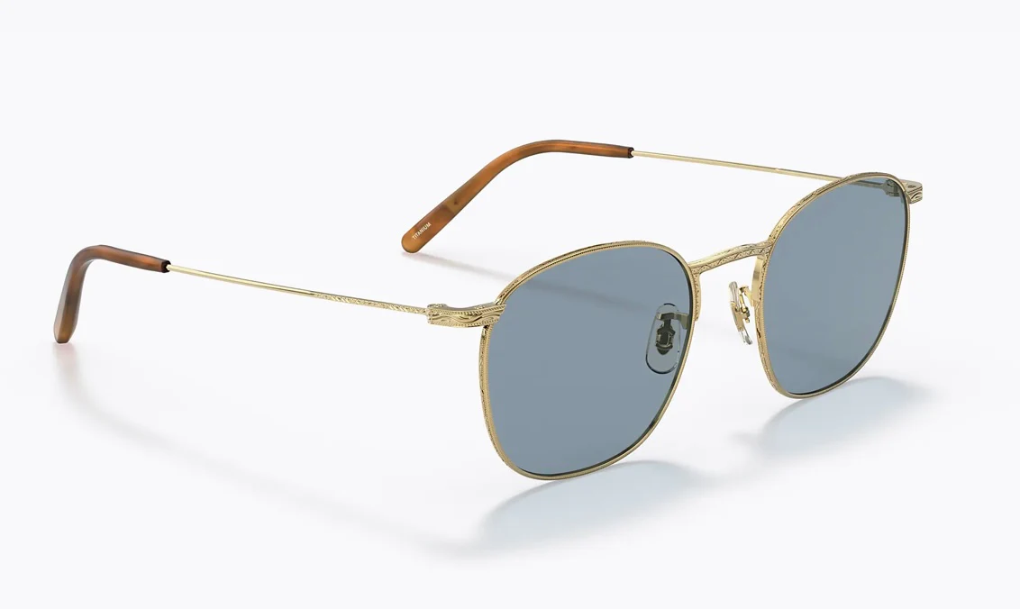 Oliver Peoples Goldsen Sun Blue Cobalto Gold 52mm OV1285ST 529256 - Image 4