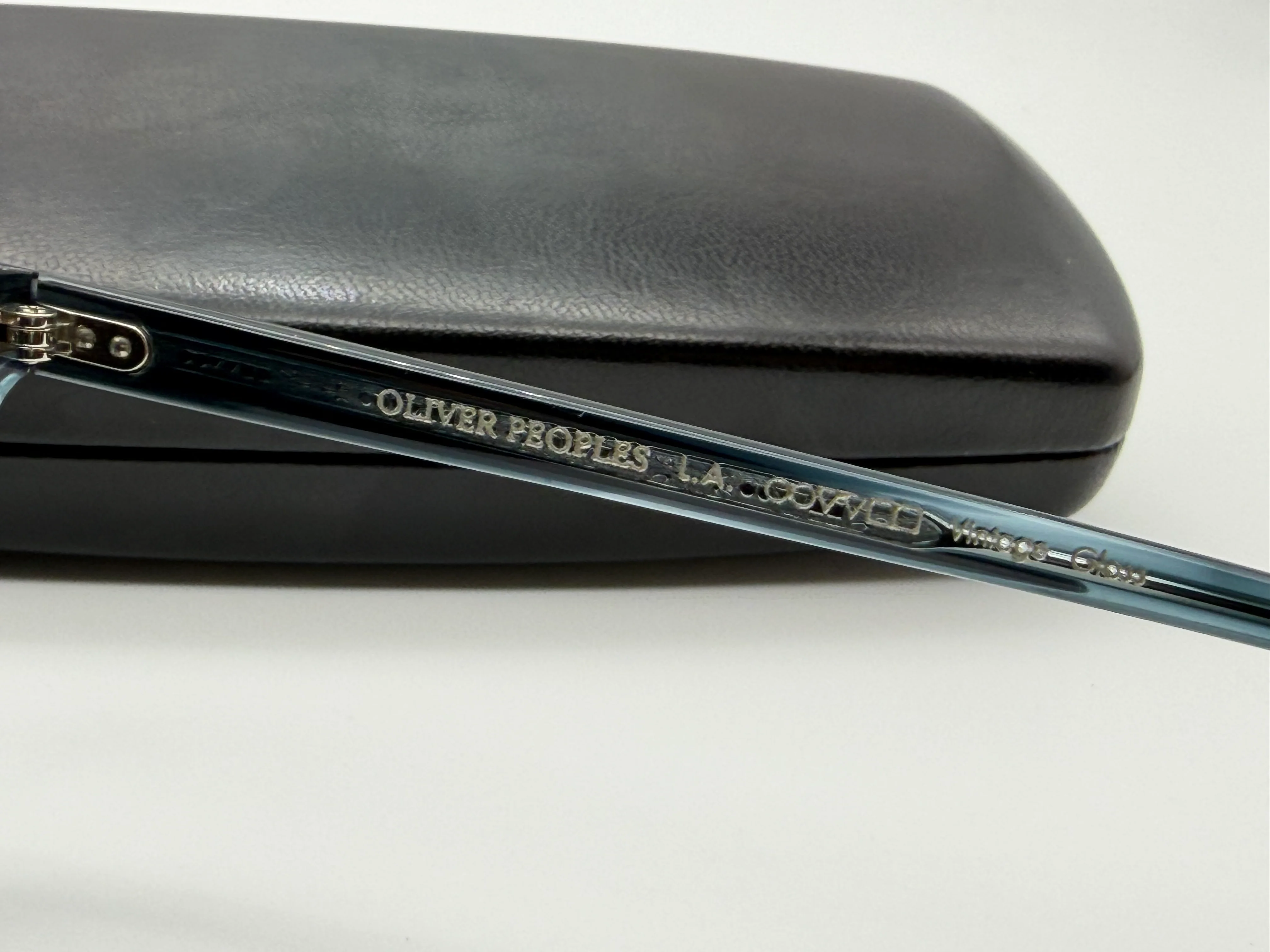 Oliver Peoples Gregory Peck OV 5217 50mm Washed Lapis / Carbon Gray Italy Preowned - Image 10