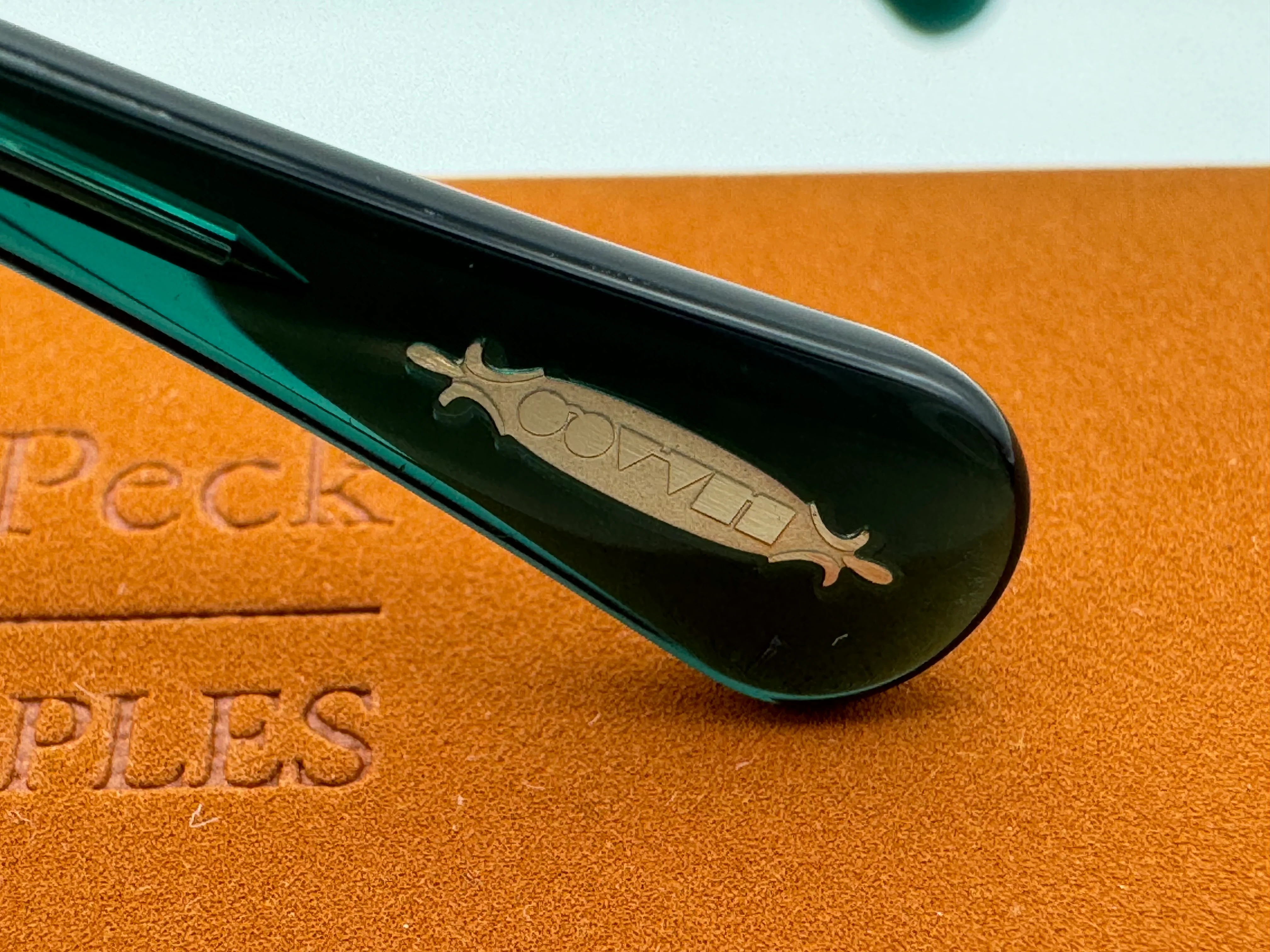 Oliver Peoples Gregory Peck Sun 47mm 176353 Dark Teal/Cognac Italy NEW - Image 7