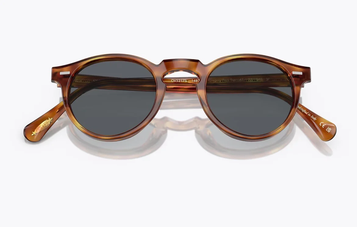 Oliver Peoples Gregory Peck Sun 47mm OV5217s 1483R8 Semi Matte Lbr / indigo Photochromic Italy - Image 2