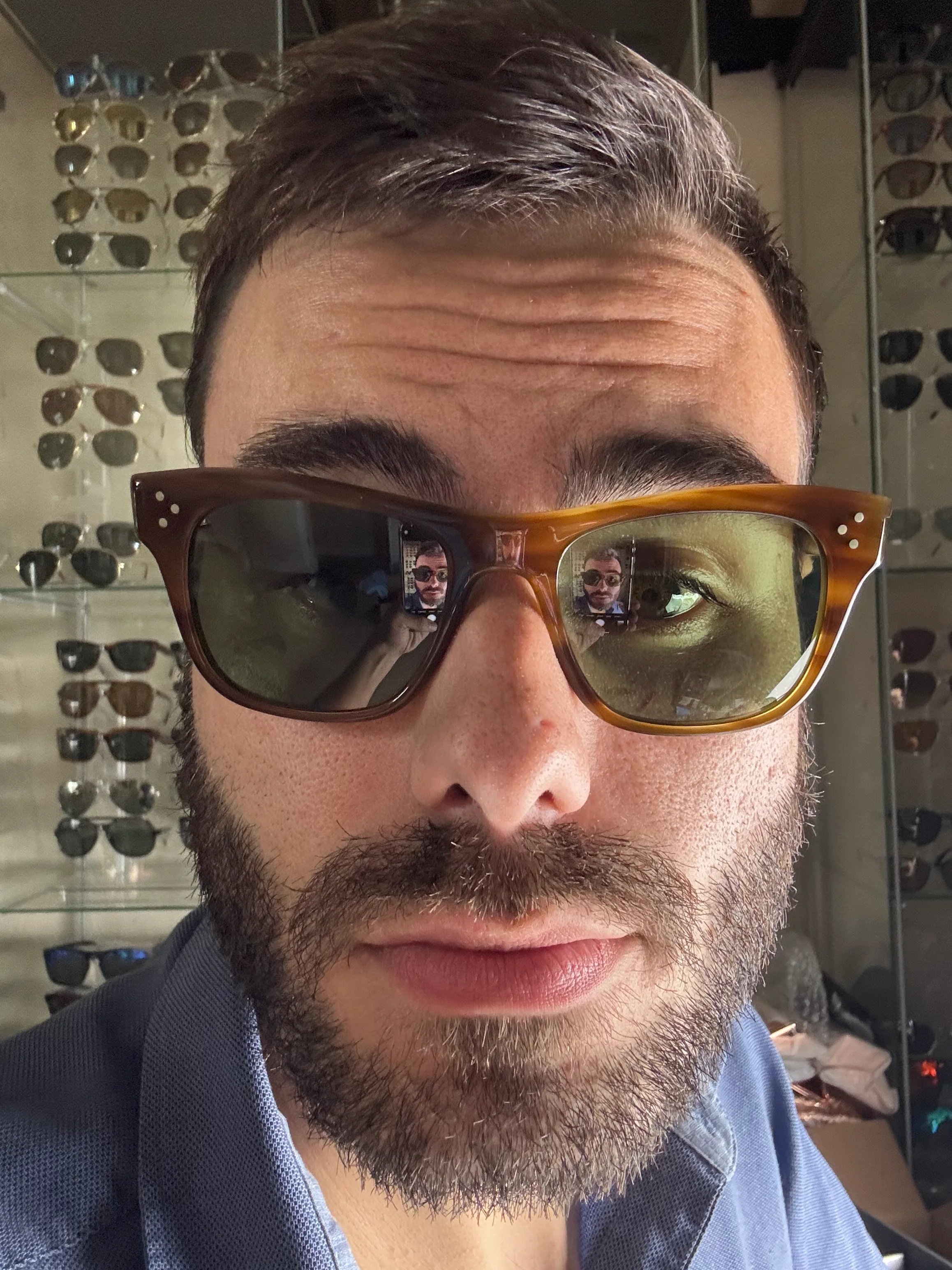 Oliver Peoples Jack Huston 52mm OV 5302 SU 1011P1 Raintree / Jade Polarized VFX Italy Preowned - Image 15