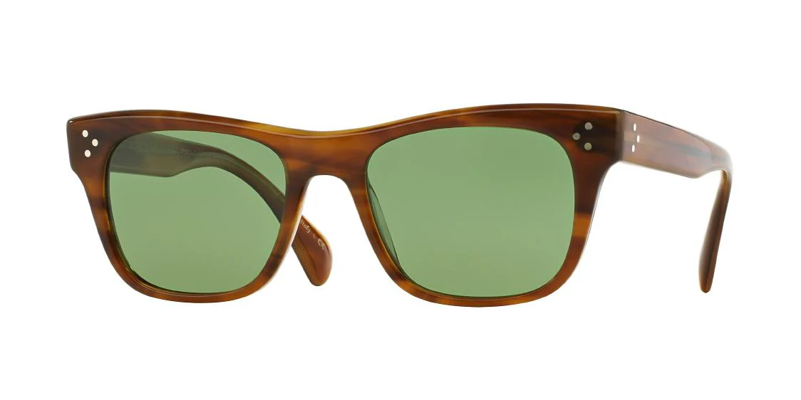 Oliver Peoples Jack Huston 52mm OV 5302 SU 1011P1 Raintree / Jade Polarized VFX Italy Preowned - Image 2