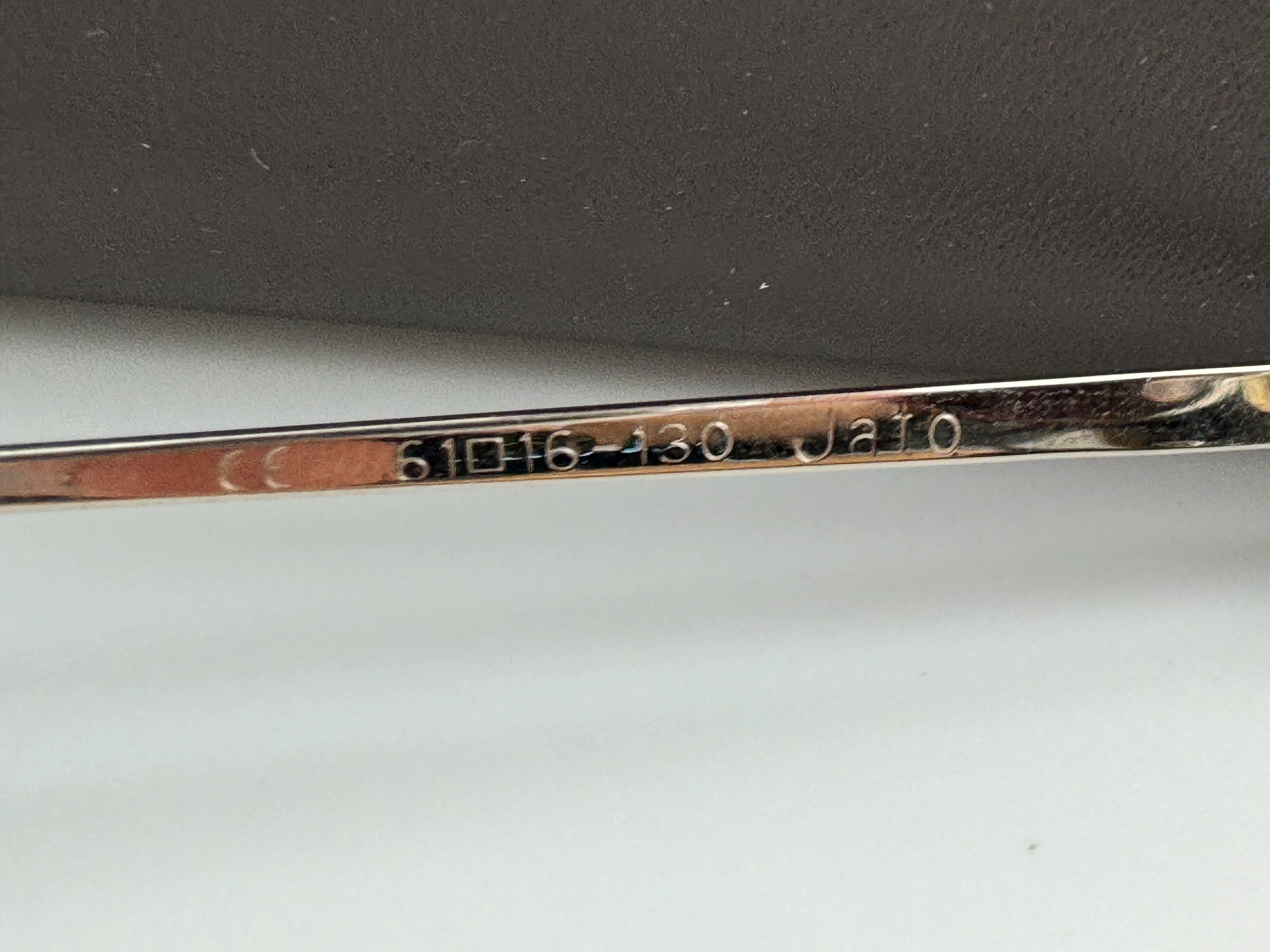 Oliver Peoples Jato 61mm Blood Red Fight Club Lenses with Silver frame made in Japan Preowned - Image 8