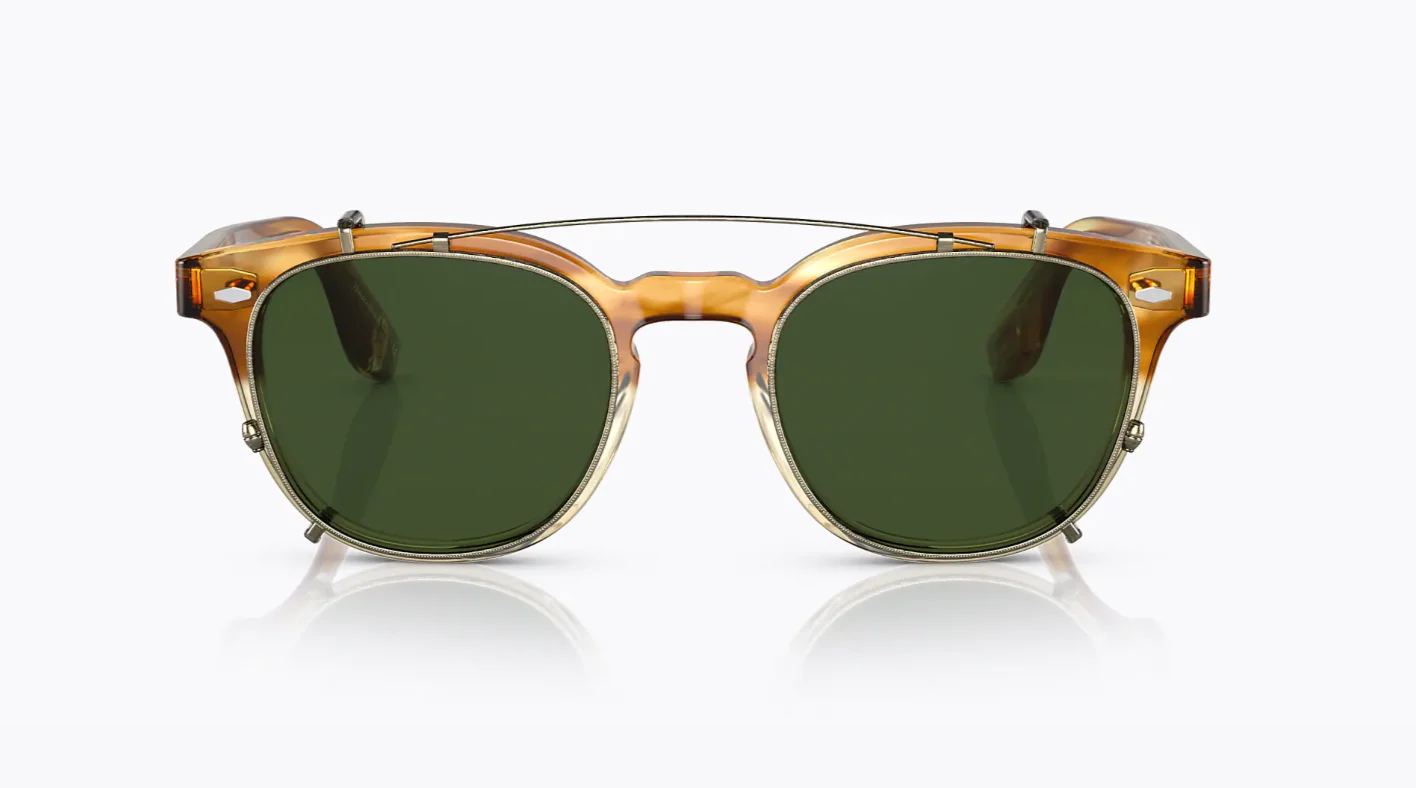 Oliver Peoples Jep Brunello Cucinelli Clip Honey VSB Green 0V 5485M 167471 New - Image 3