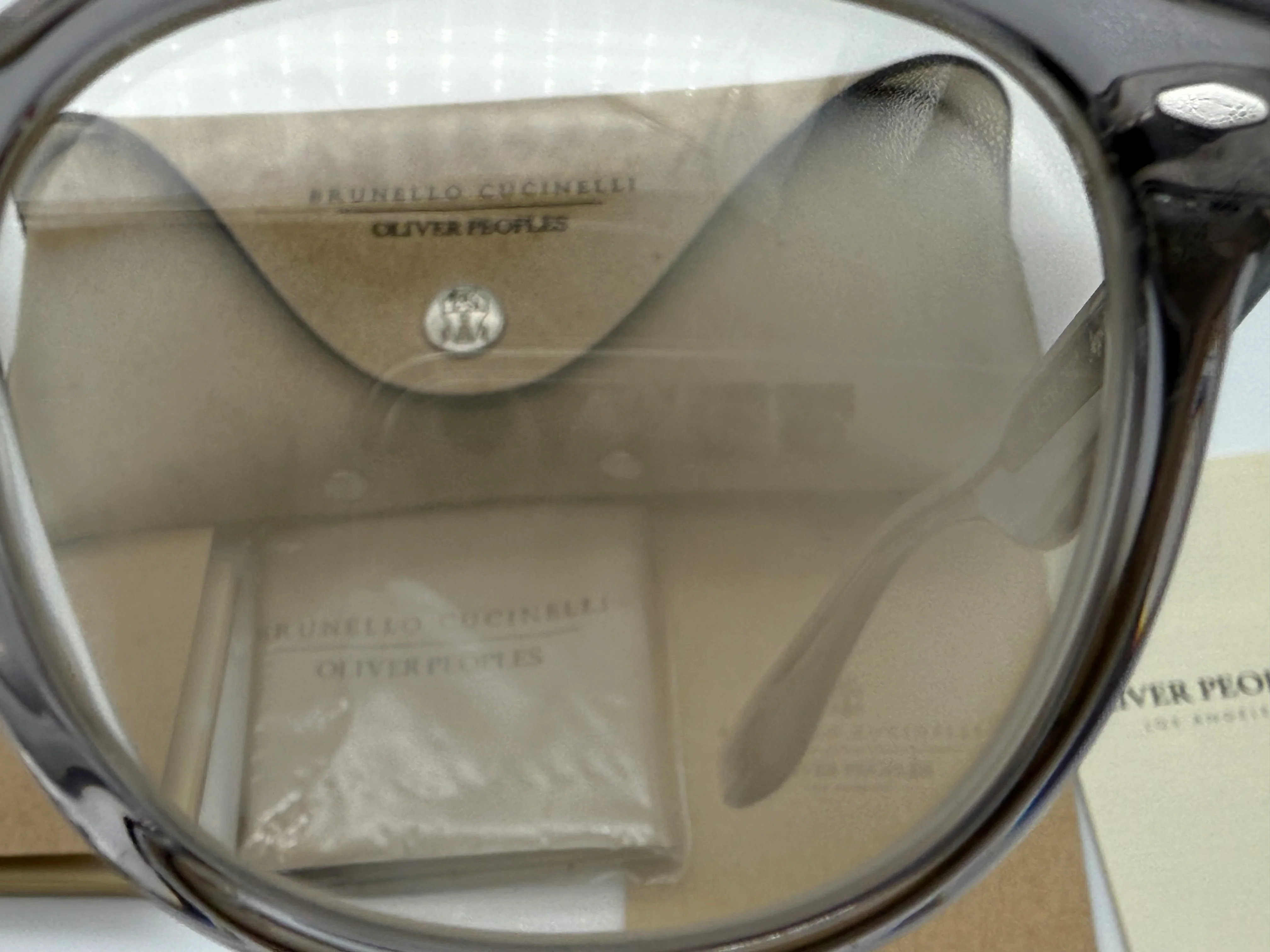 Oliver Peoples Jep-R 49mm Workman Gray / Blue Light Blocking OV 4585 Brunello Cucinelli Italy NEW - Image 5