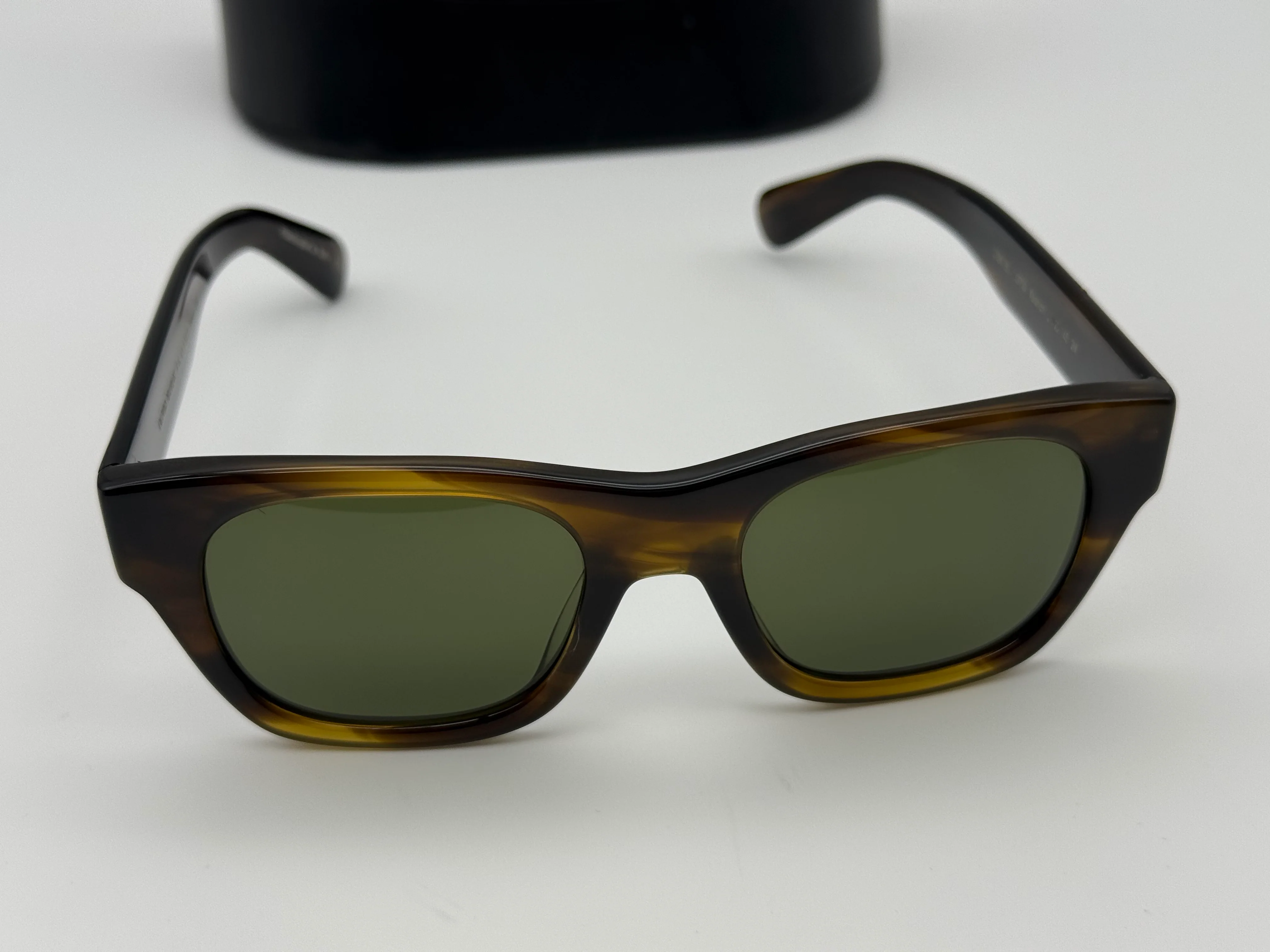 Oliver Peoples Keenan 51mm Bark / Green G-15 OV 5418 167752 Preowned - Image 2