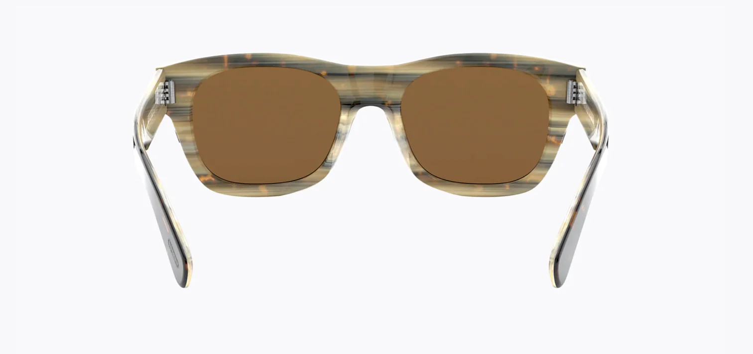 OLIVER PEOPLES Keenan 51mm Square Sunglasses 362 Horn / Brown Polar NEW - Image 2