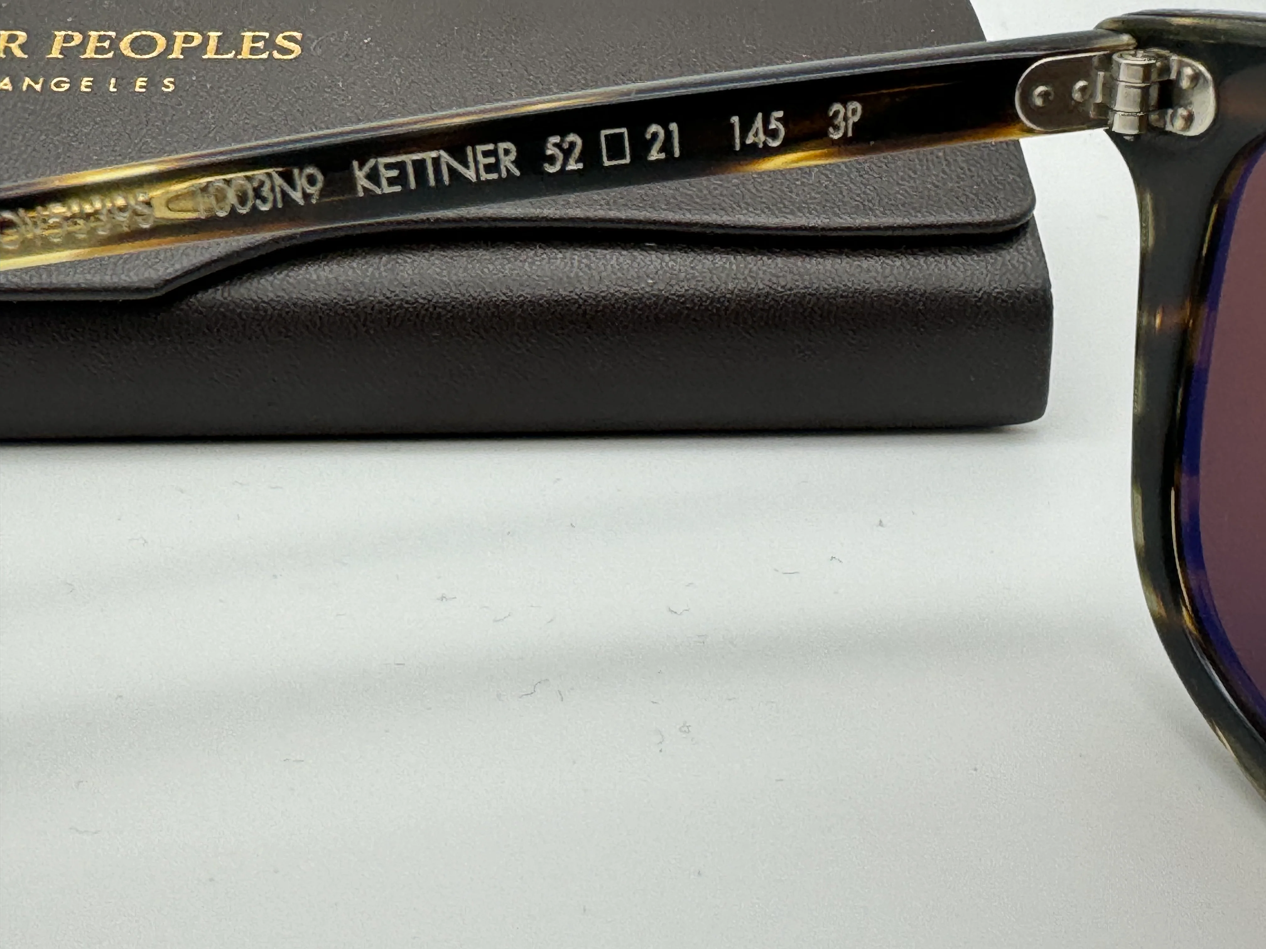 Oliver Peoples Kettner 52mm OV 5339 1003N9 Brown Polarized / Cocobolo NEW Open Box - Image 7