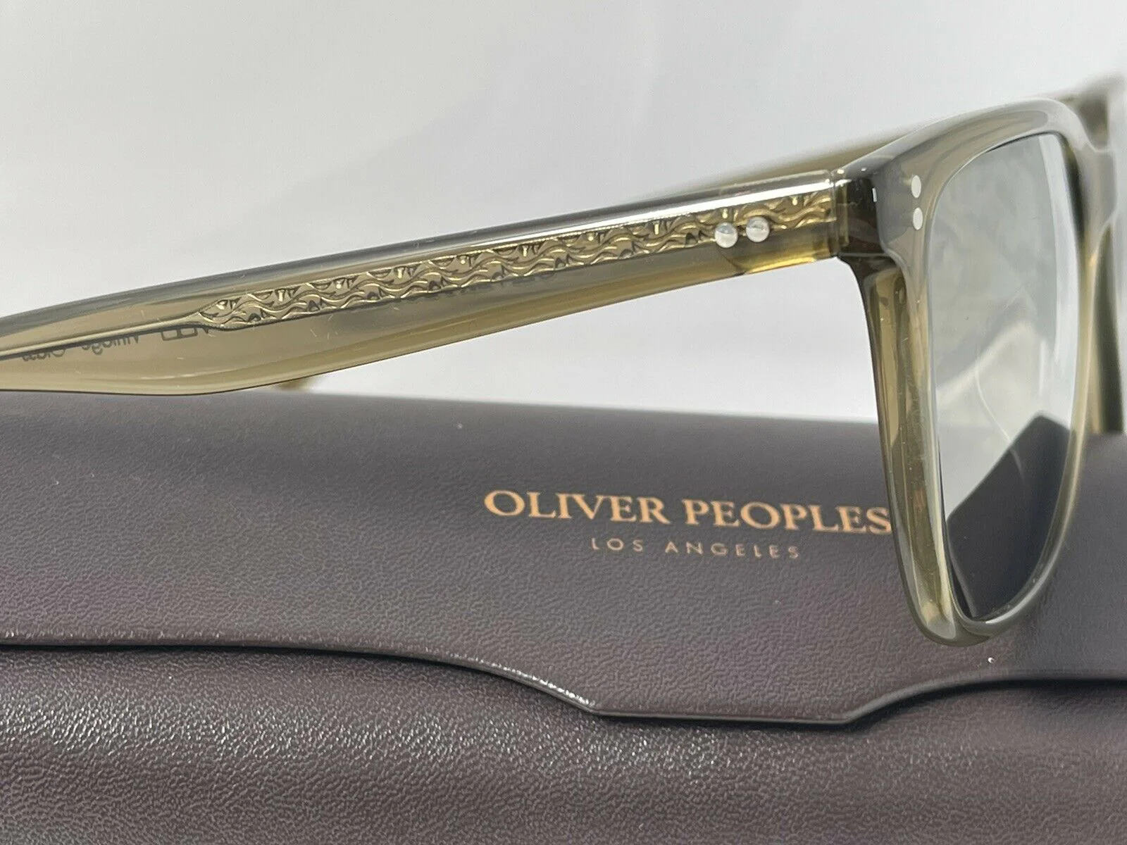 OLIVER PEOPLES LACHMAN SUN Dusty Olive / Grey Goldstone Sunglasses 50mm NEW - Image 8