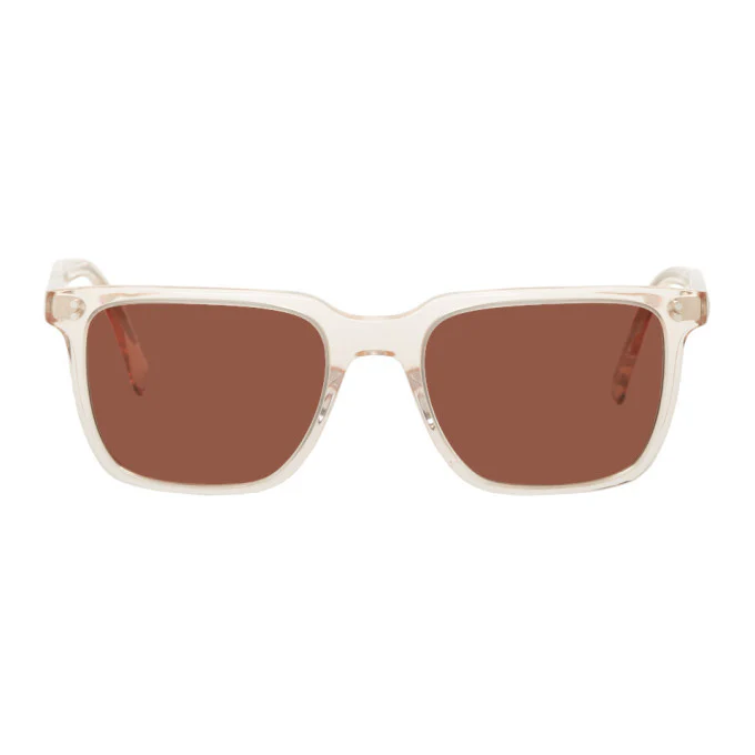 Oliver Peoples Lachman Sun Series OV 5419 SU 1652C5. 53mm Acetate. Light Silk / Rosewood Rim NEW - Image 2