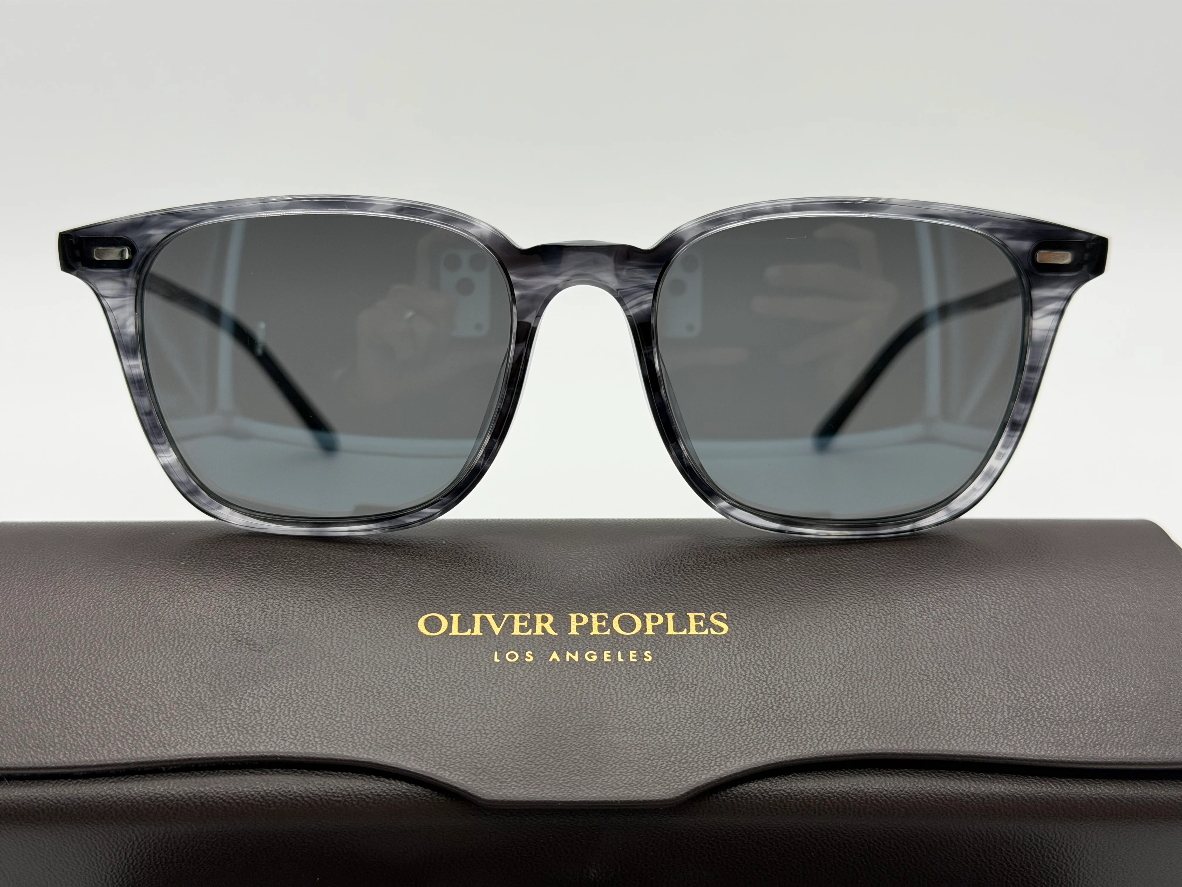 Oliver Peoples Laedin 52mm Drivers Blue Acetate / Carbon Gray Crystal OV 5614 Japan Missing box - Image 4