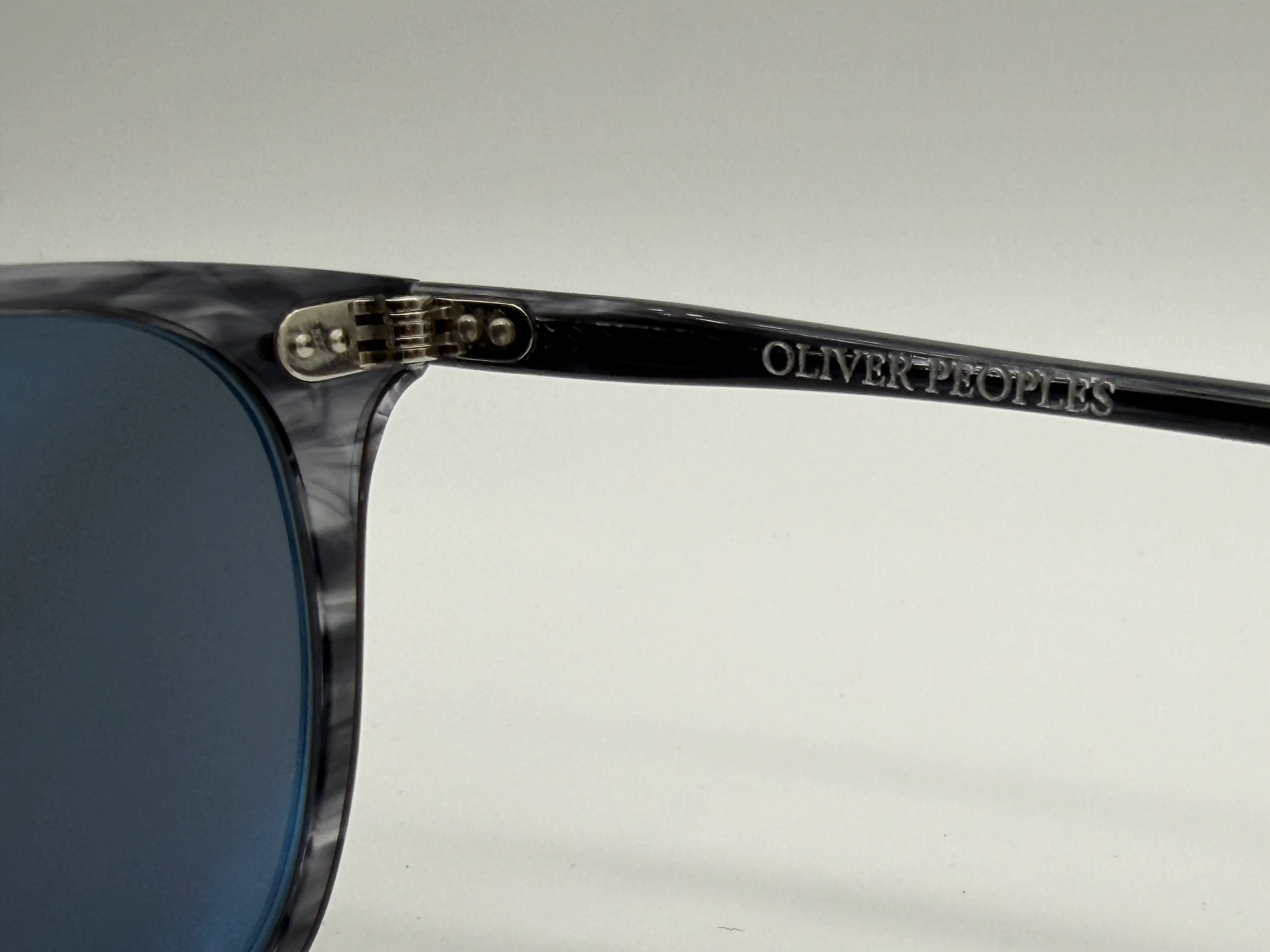 Oliver Peoples Laedin 52mm Drivers Blue Acetate / Carbon Gray Crystal OV 5614 Japan Missing box - Image 8