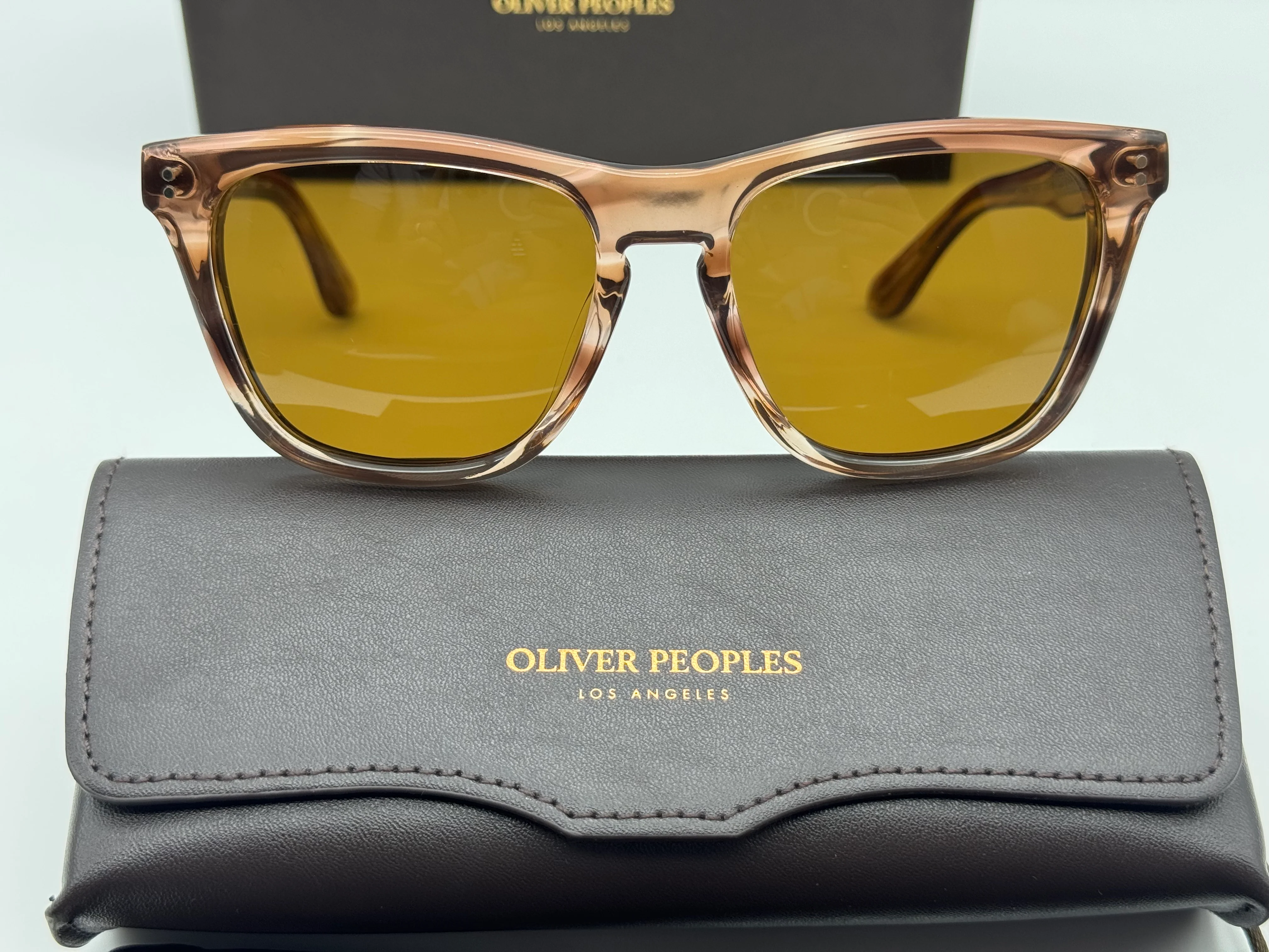 Oliver Peoples Lynes Sun 55mm Washed Sunstone / True Brown OV 5449 172652 Italy NEW - Image 5