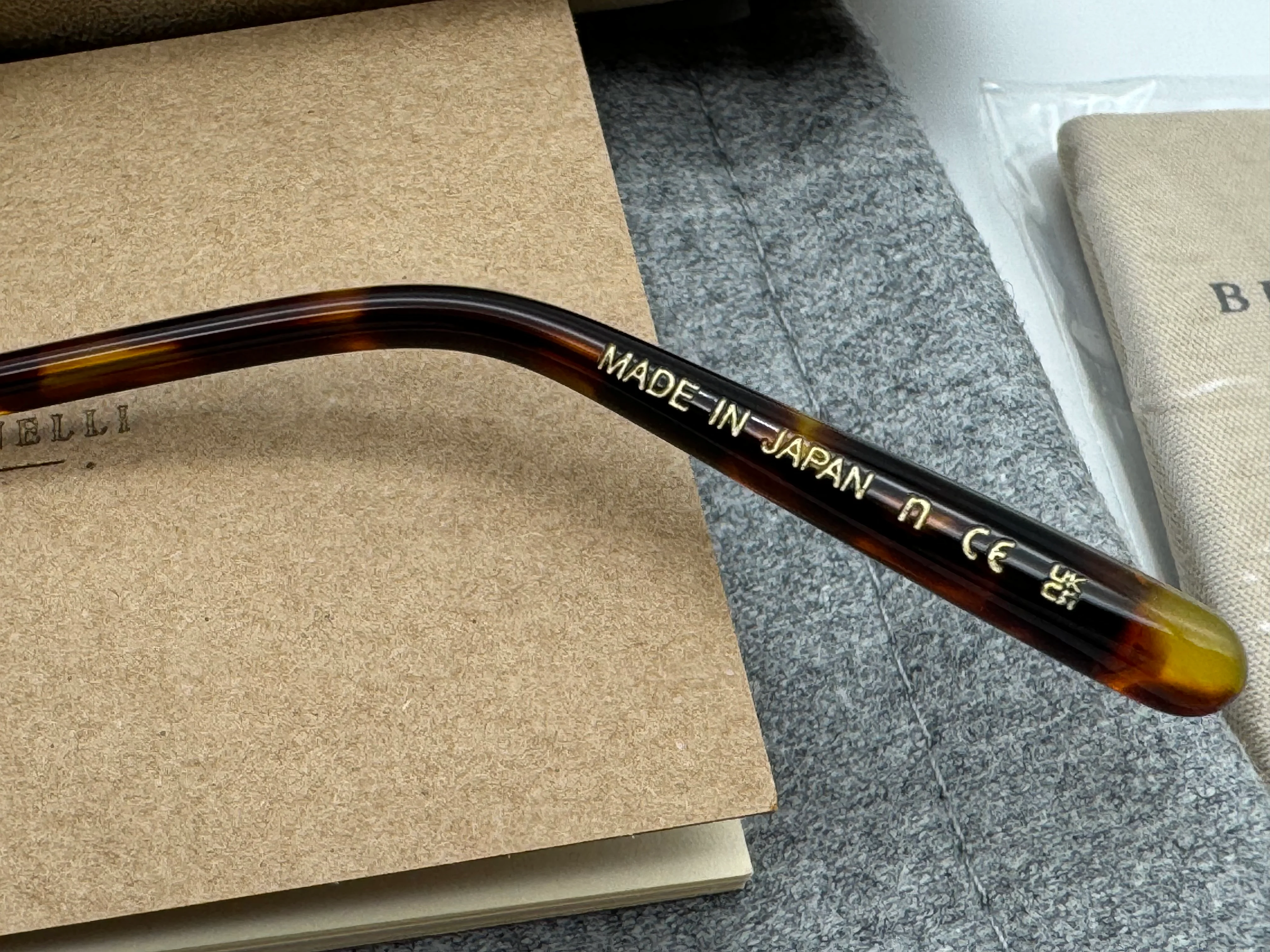 Oliver Peoples Marsan 55mm Brunello Cucinelli Antique Gold / Chrome Amber Photochromic Titanium OV 1322 ST 5284Q4 Japan NEW - Image 13