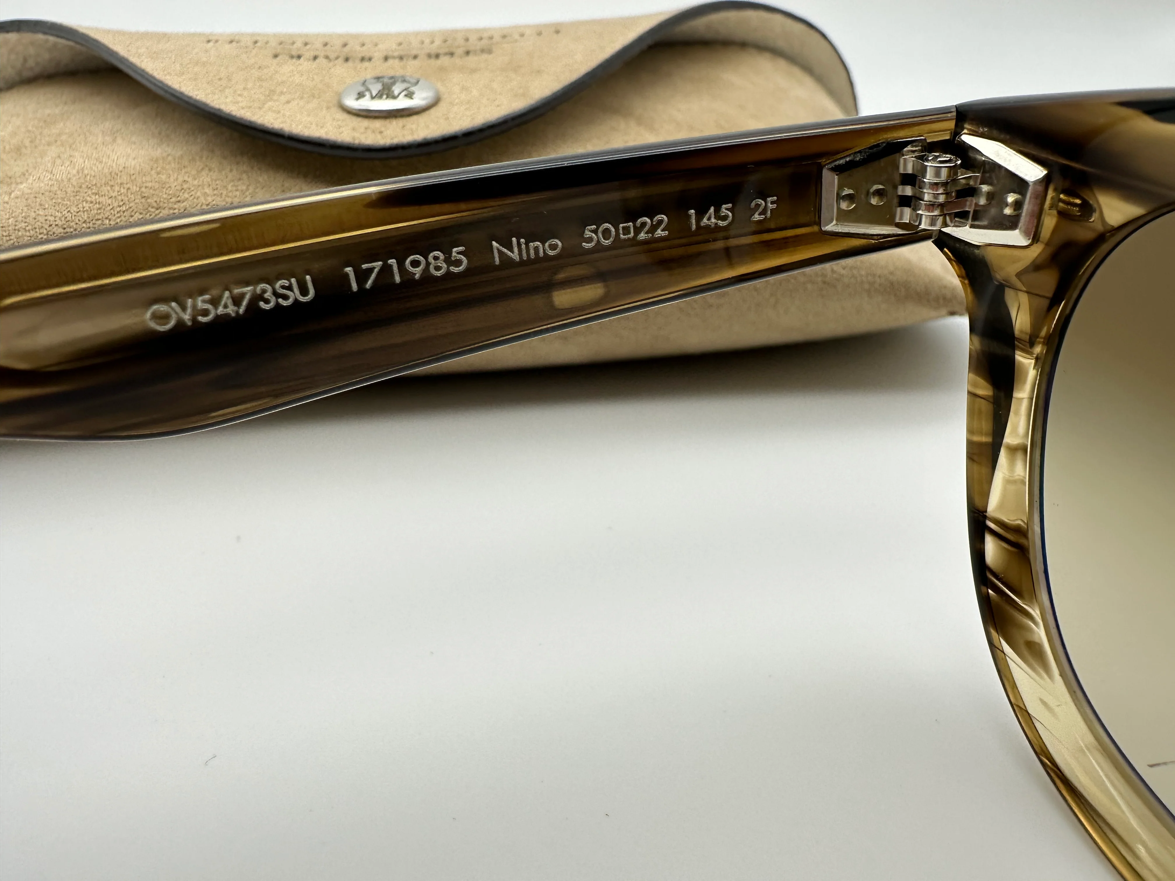 Oliver Peoples Nino 50mm OV 5473SU 171985 Olive Smoke/chrome Olive photochromic Sunglasses - Image 13