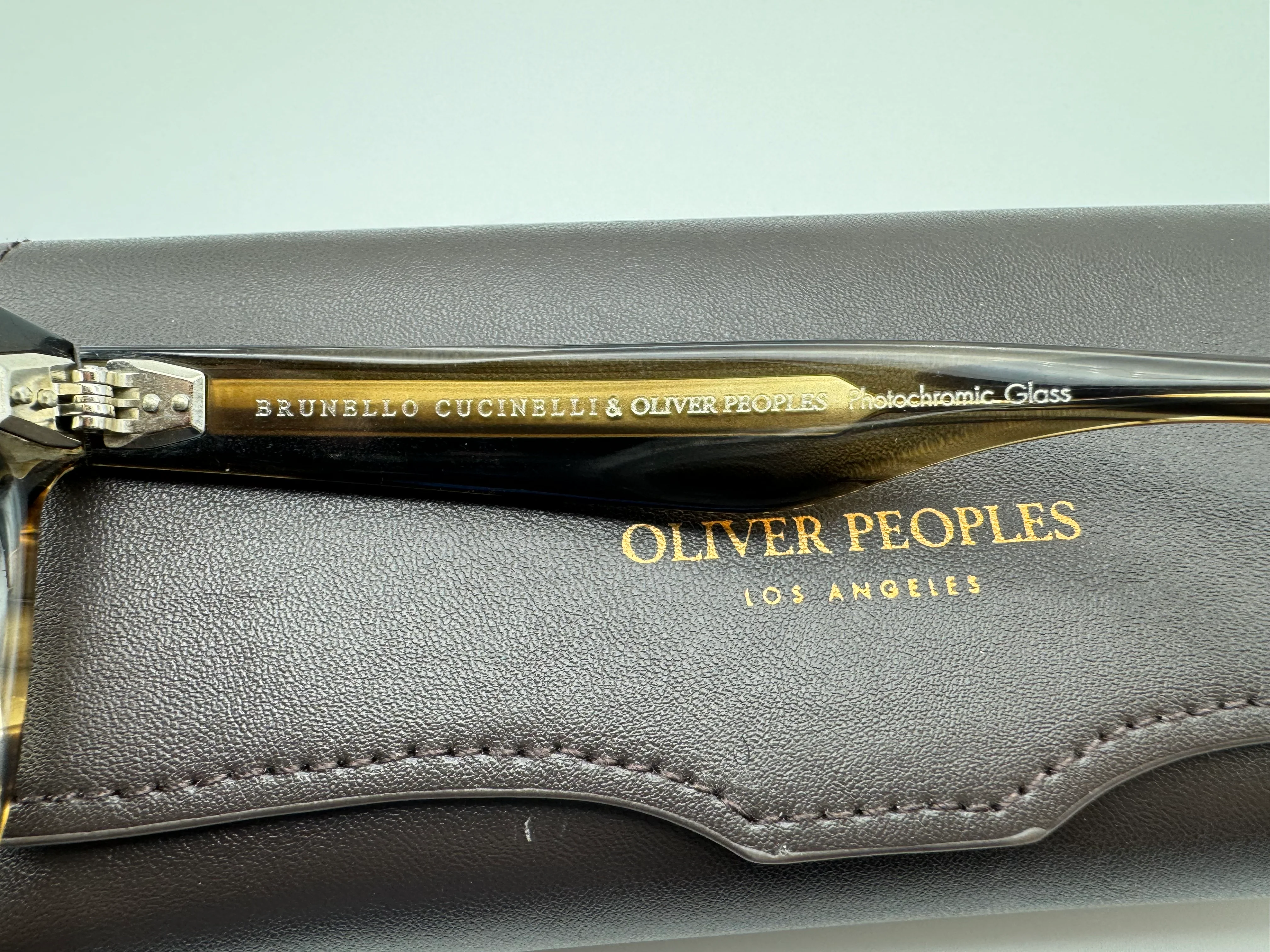 Oliver Peoples Nino 50mm OV 5473SU 171985 Olive Smoke/chrome Olive photochromic Sunglasses Preowned - Image 11