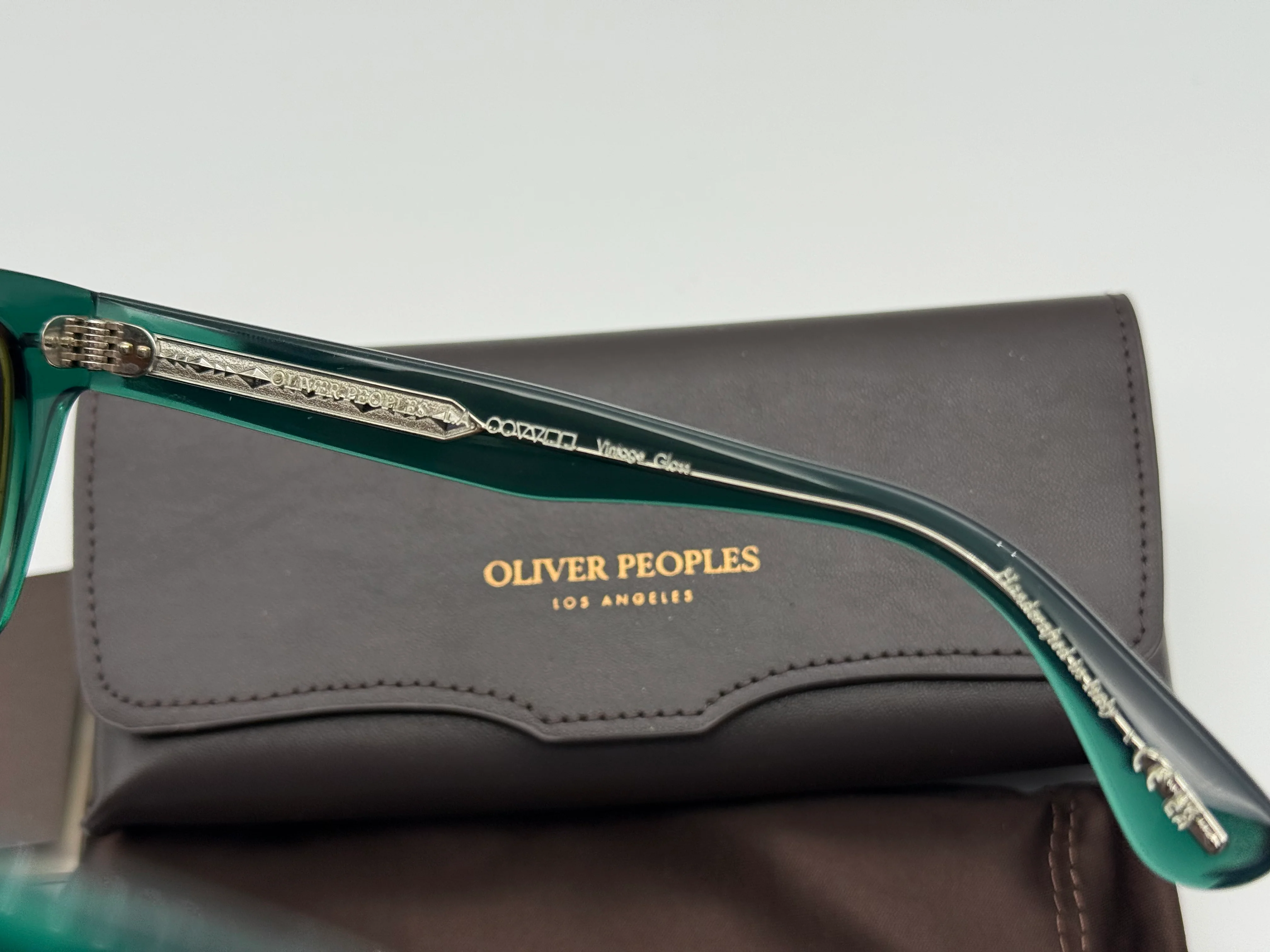 Oliver Peoples Oliver 51mm Translucent Dark teal / Cognac OV 5393 SU 176353 Italy NEW - Image 7