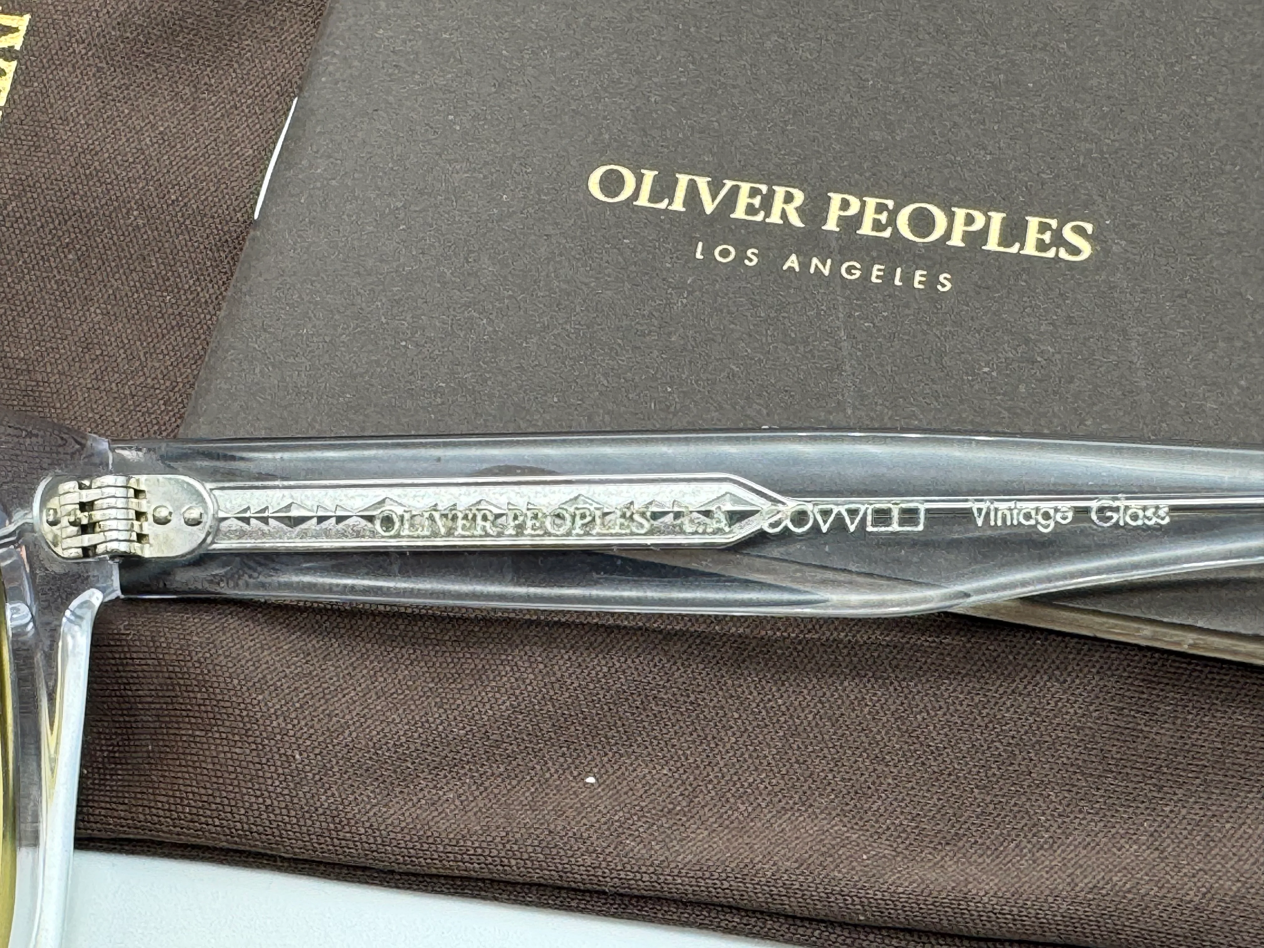 Oliver Peoples Oliver Sun 51mm Limited Edition Crystal / Mustard OV 5393 US 11010F Italy NEW - Image 10