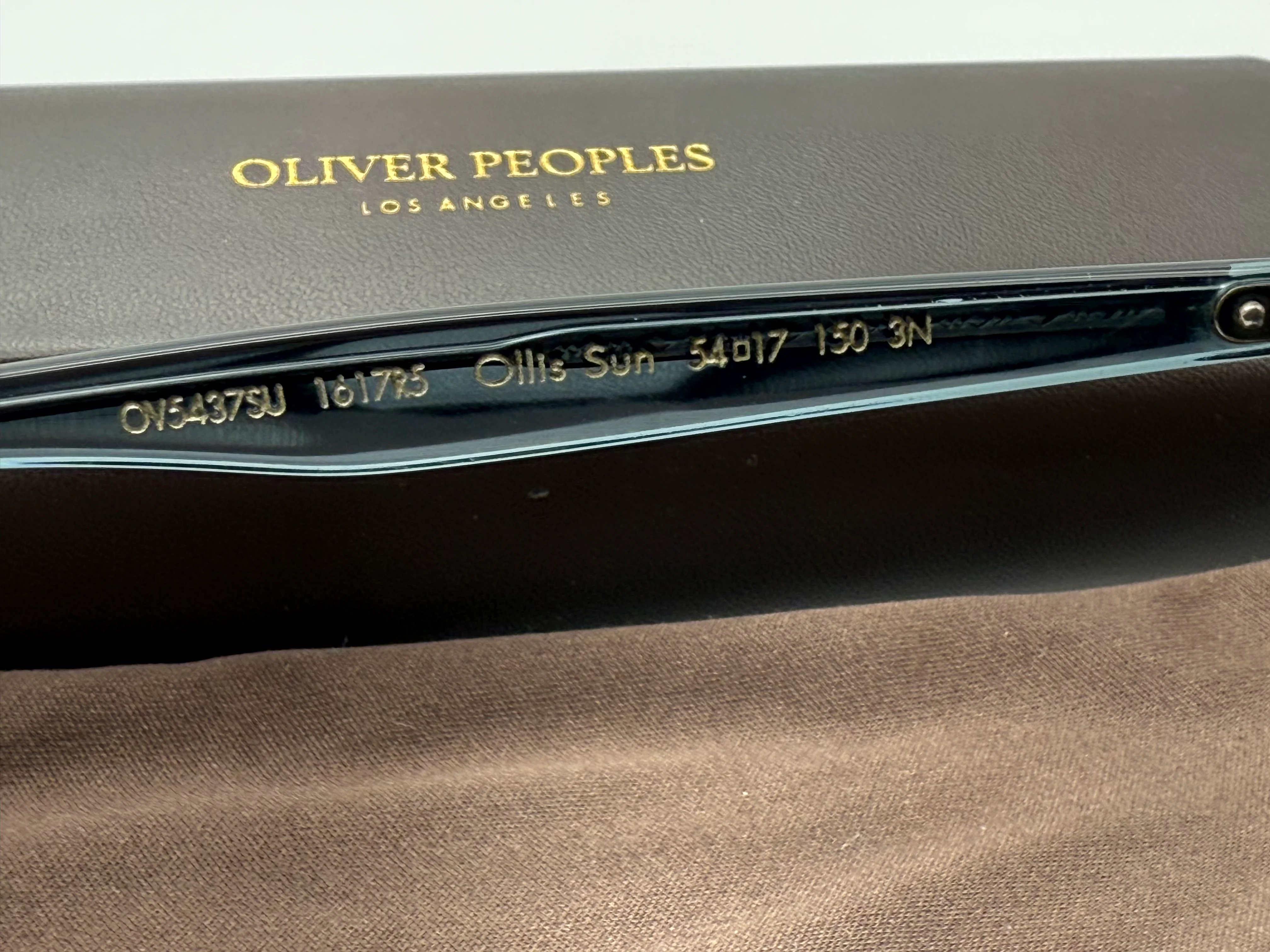 Oliver Peoples Ollis OV 5437SU 54mm Sunglasses Washed Teal / Carbon Gray new Preowned - Image 10