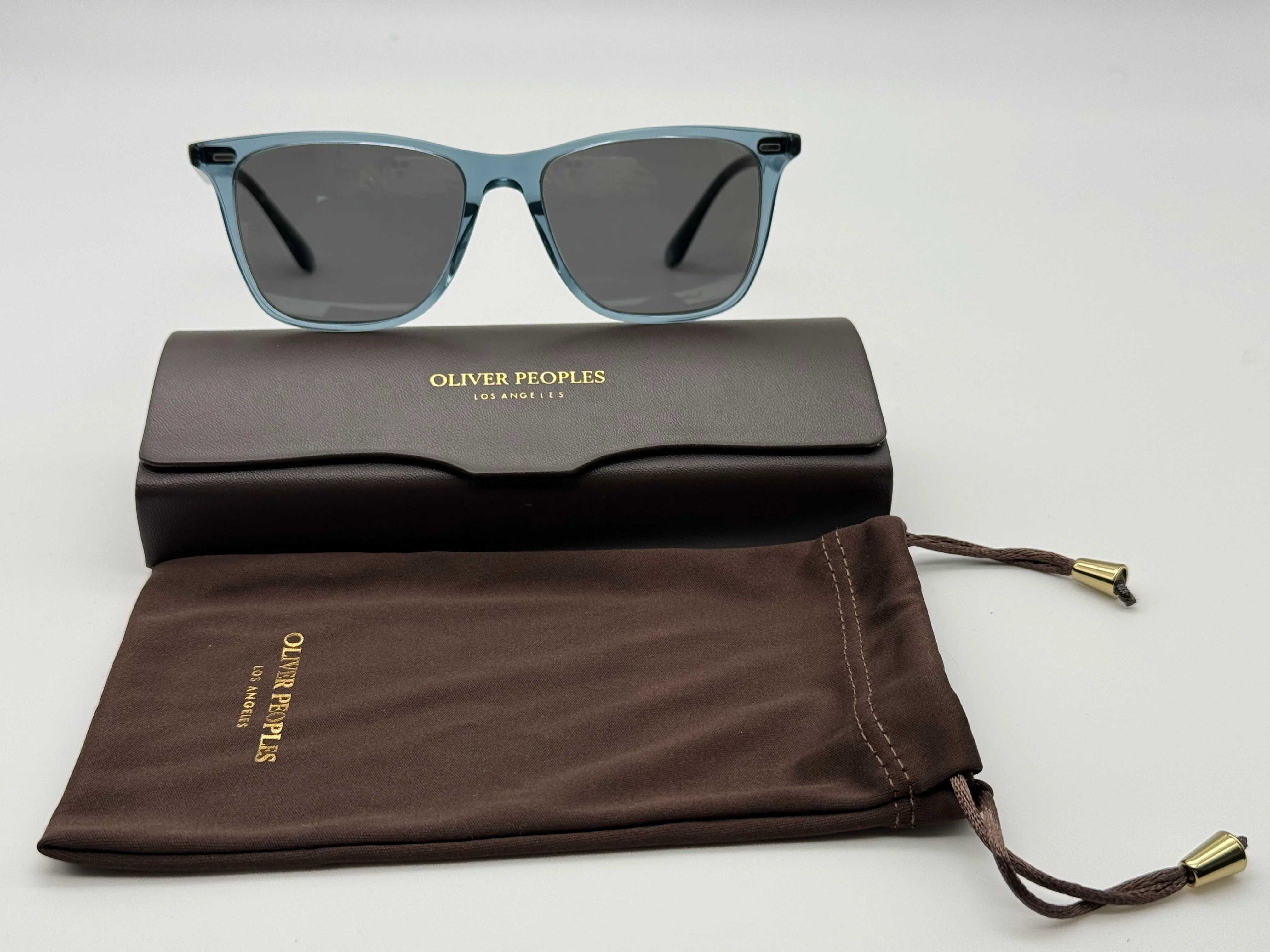 Oliver Peoples Ollis OV 5437SU 54mm Sunglasses Washed Teal / Carbon Gray new Preowned - Image 2