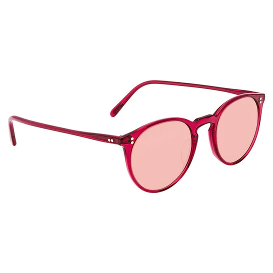 Oliver Peoples O'Malley 48mm Magenta Round Photochromic OV 5183 S 1643PO Sunglasses Italy - Image 3