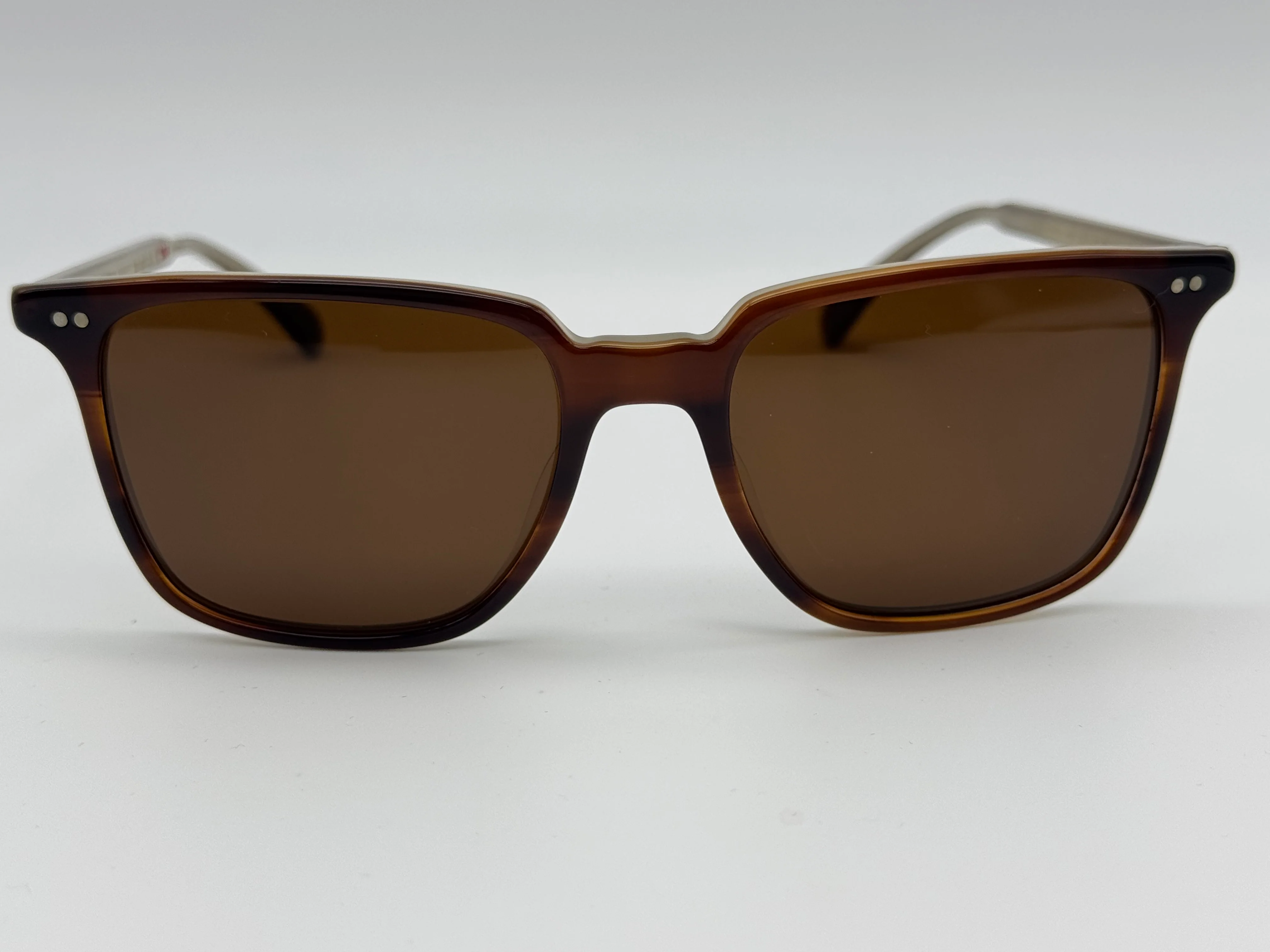 Oliver Peoples OPLL Sun 53mm Havana / Java Polarized VFX Lens OV 5316SU 1437 N9 Italy Preowned - Image 5