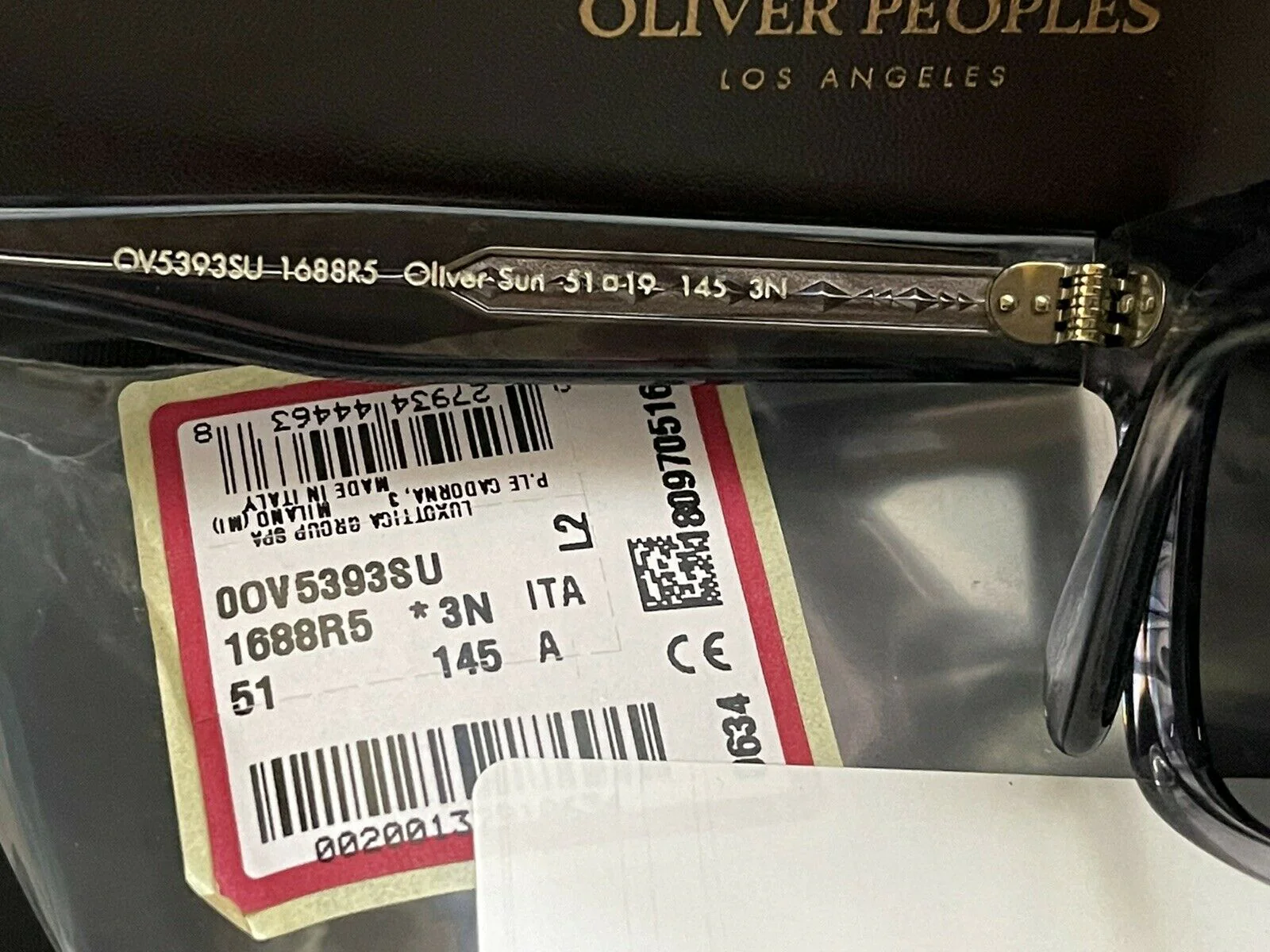 Oliver Peoples OV 5393SU OLIVER Sun1688R5 Navy Smoke/Carbon Gray size 51mm - Image 9
