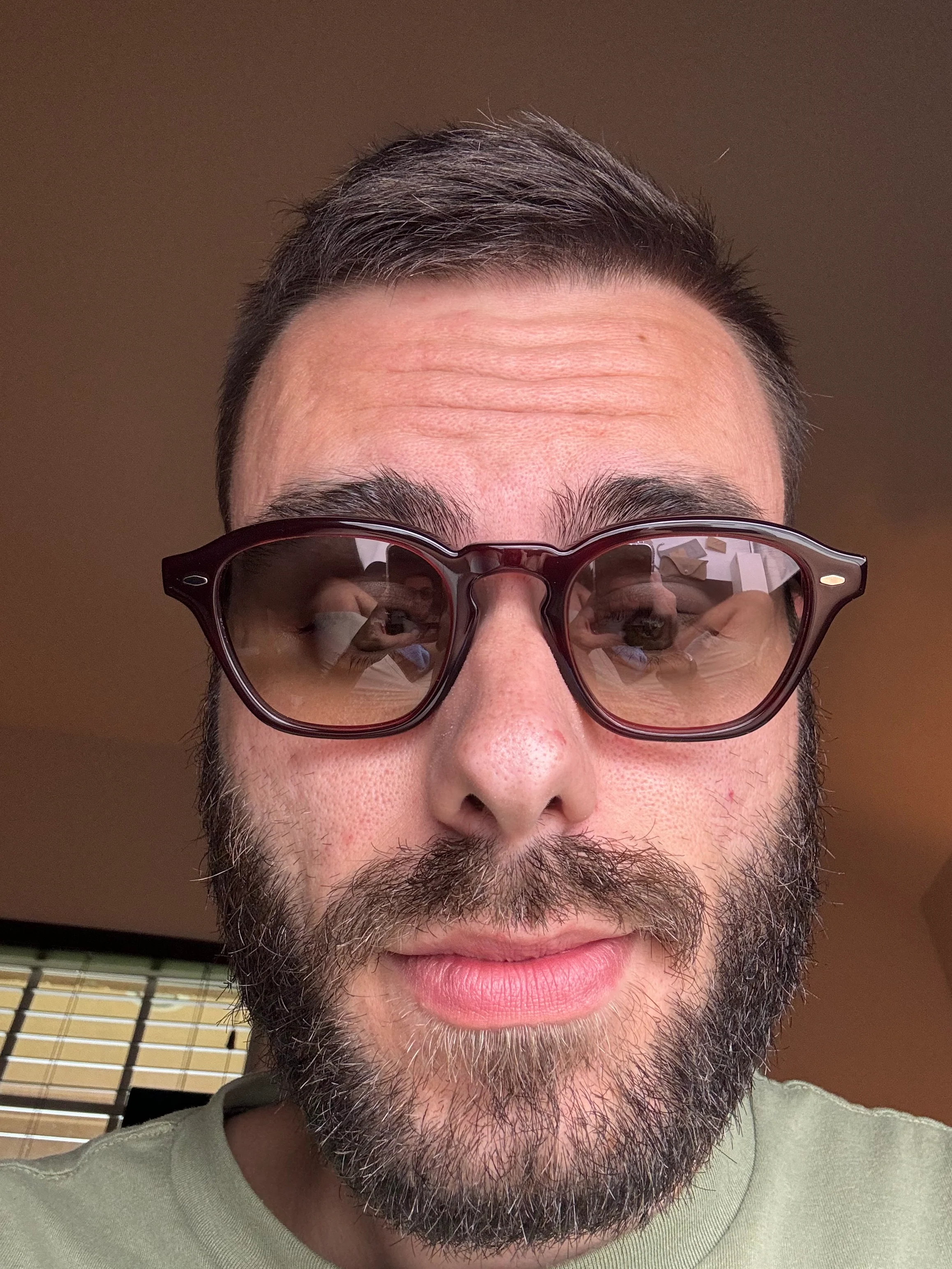 Oliver Peoples Peppe 48mm Bordeaux Bark / Shale Gradient OV 5517 167532 Brunello Cucinelli Italy NEW - Image 14
