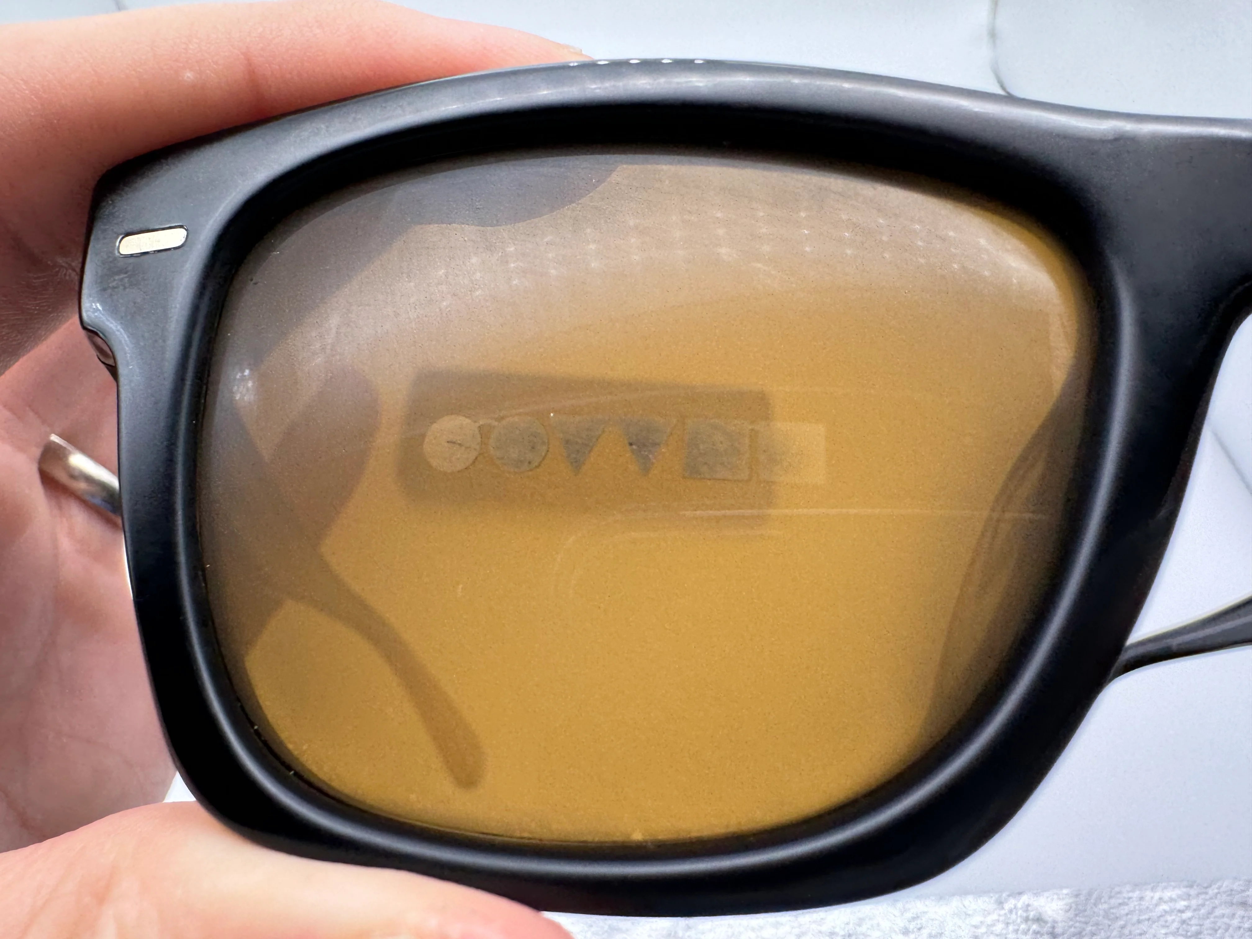 Oliver Peoples Re/Done Oliver Sun OV 5393 SU 51mm Black True Brown Glass Lens Limited Edition Preowned - Image 12