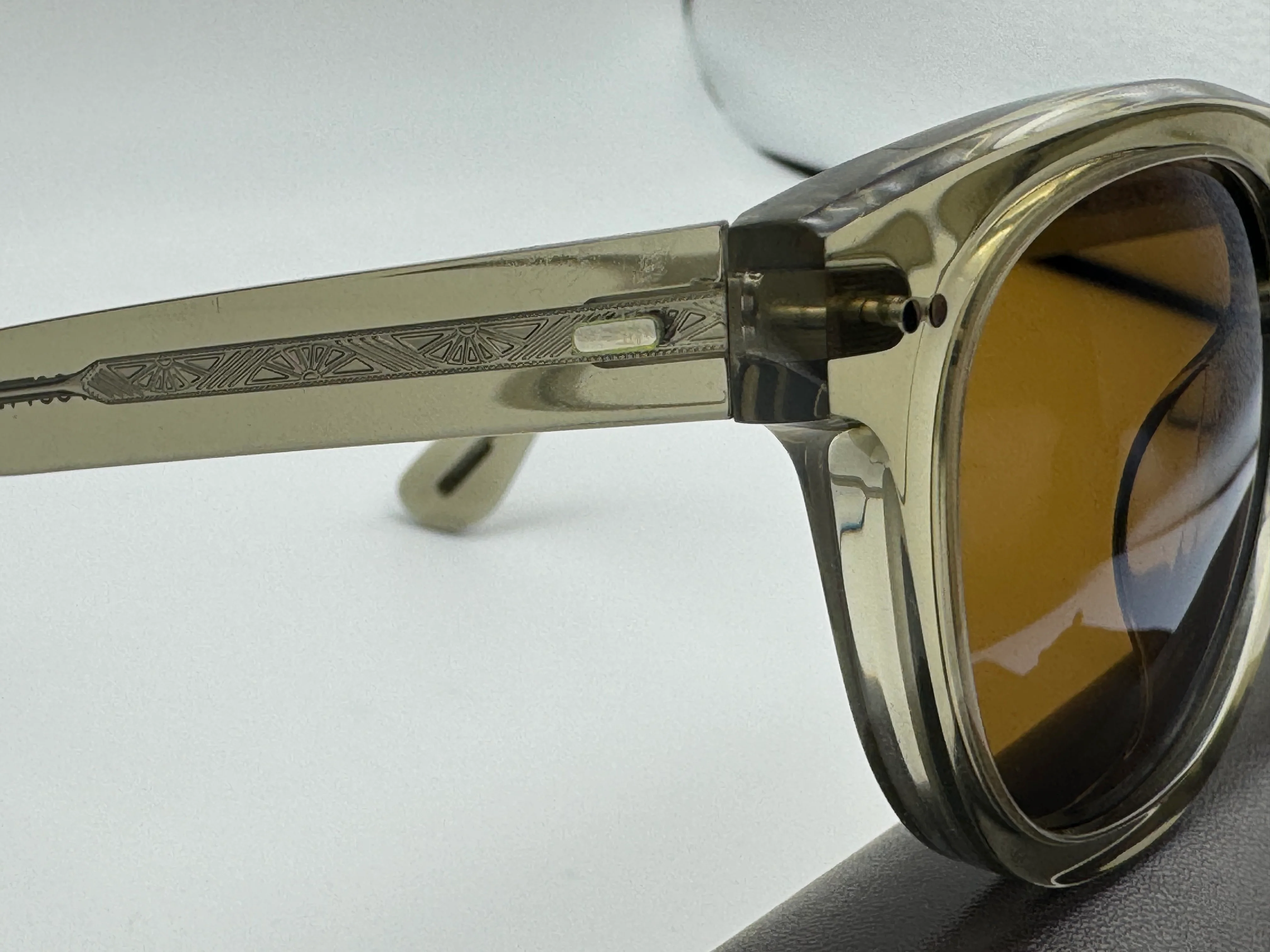 Oliver Peoples Rorke 47 mm OV 5509SU 1745G8 Sencha / Cognac Mirror Japan NEW - Image 10