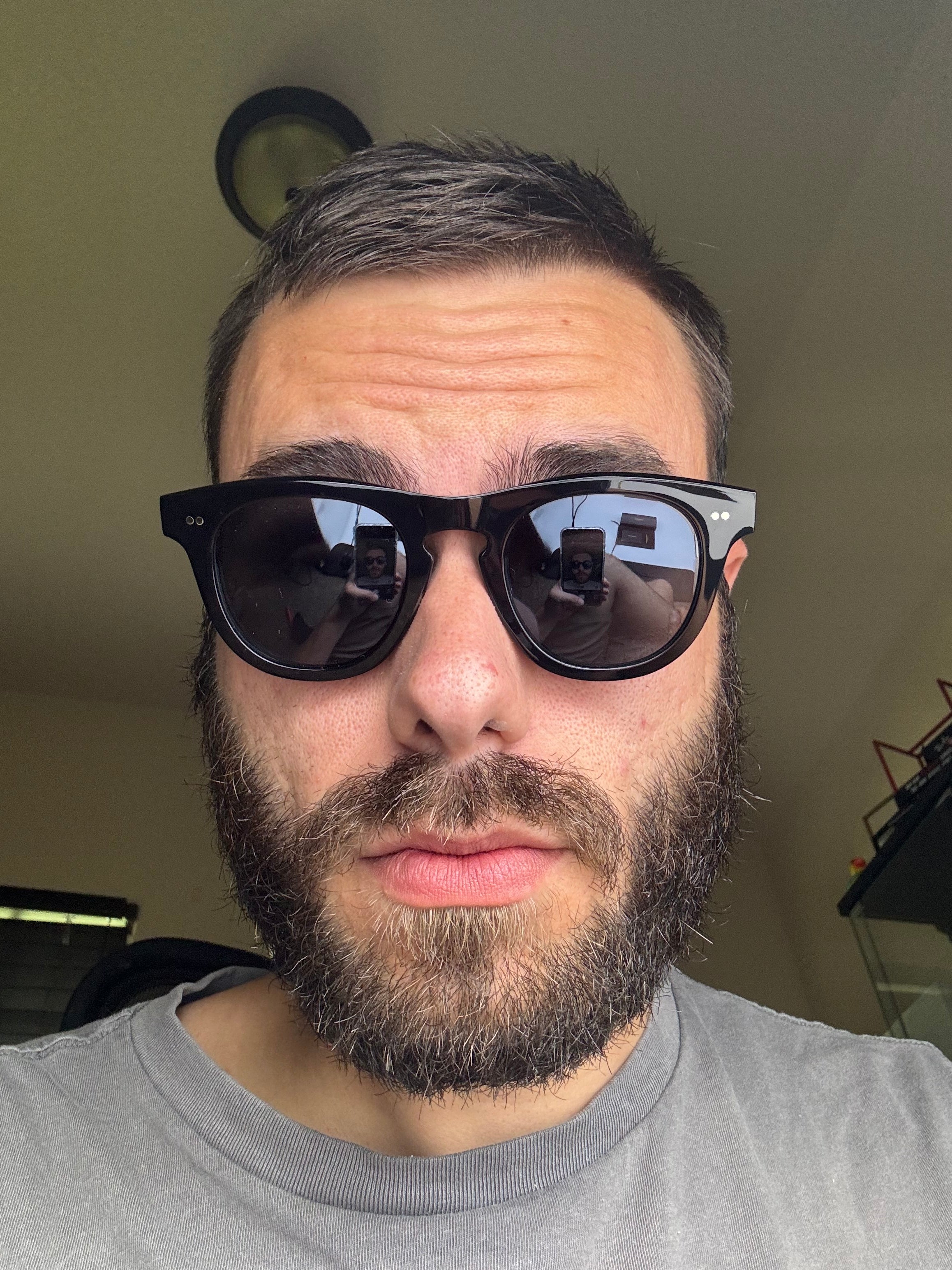 Oliver Peoples Rorke 47mm Black / Carbon Gray 1731R5 Black / Gray Japan NEW - Image 13