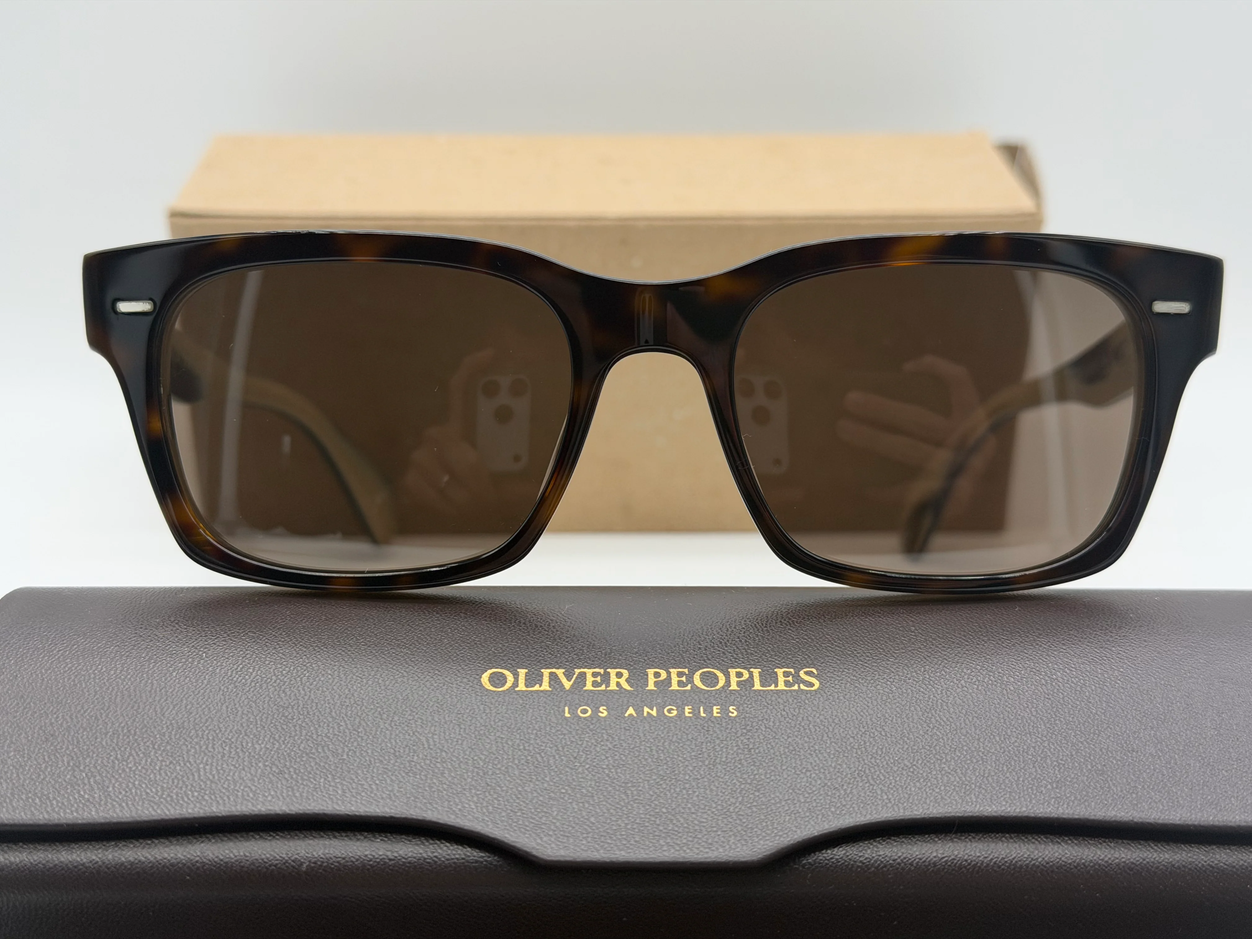 Oliver Peoples RYCE SUN OV 5332 SU 54mm 362 / Horn - Brown Lens Italy Open Box - Image 5