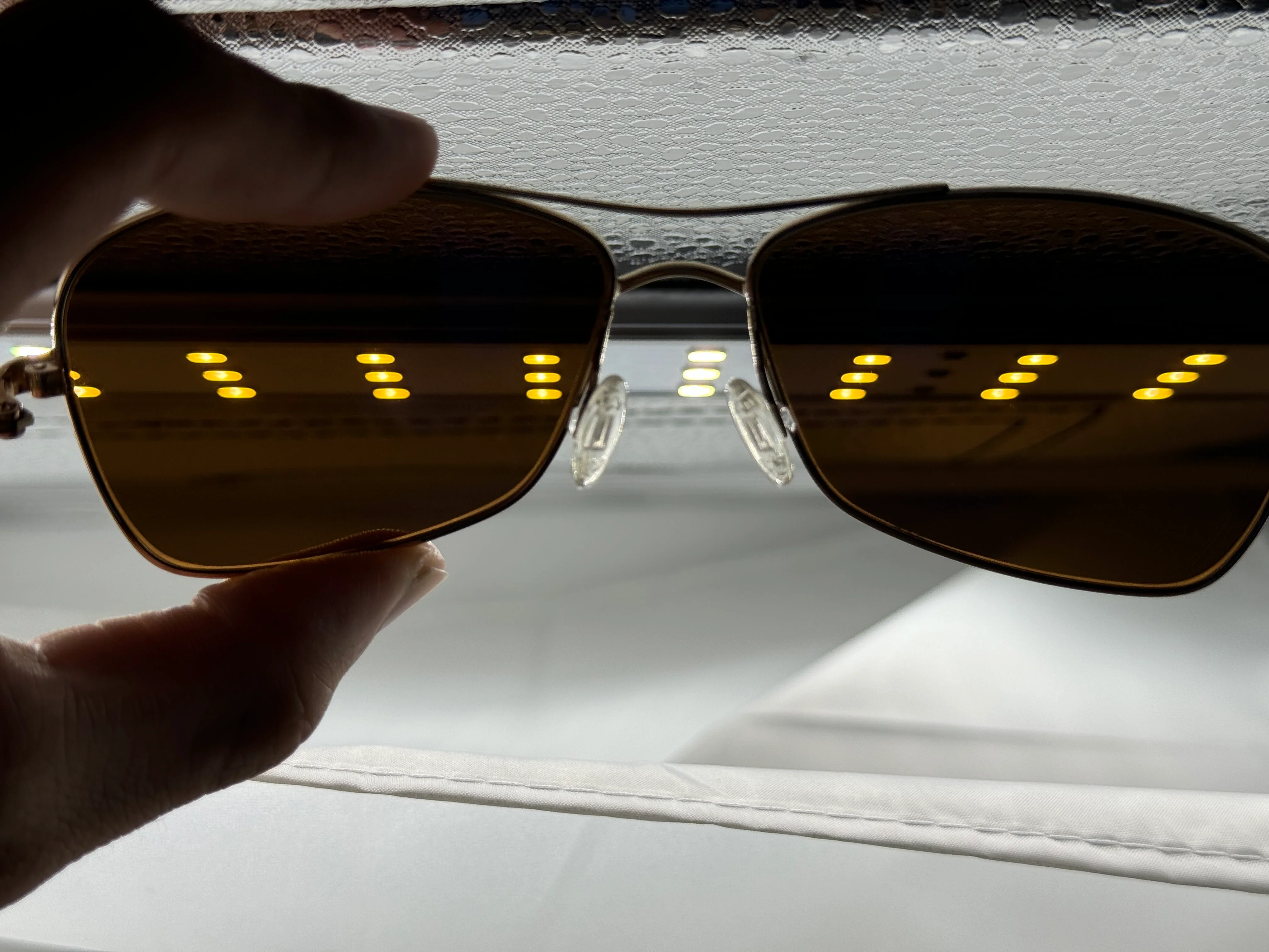Oliver Peoples Sanford 57mm OV 1130 5132 / R9 VFX Polarized Lens Gold / Java Japan Missing Box - Image 4