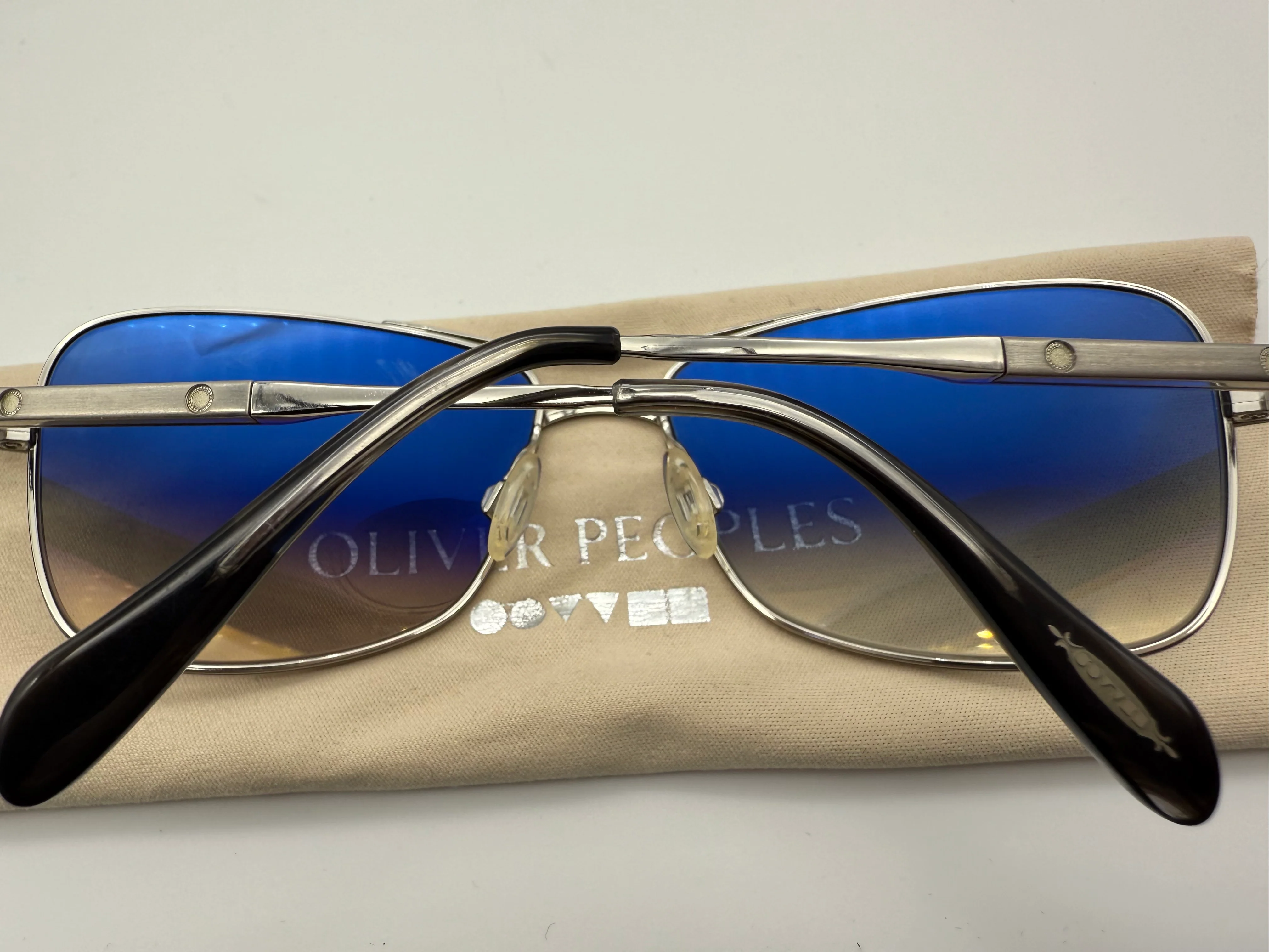 Oliver Peoples Sanford 57mm OV 1130s Stainless steel / Blue Gradient VFX Photochromic 5133Q6 Japan Preowned - Image 16