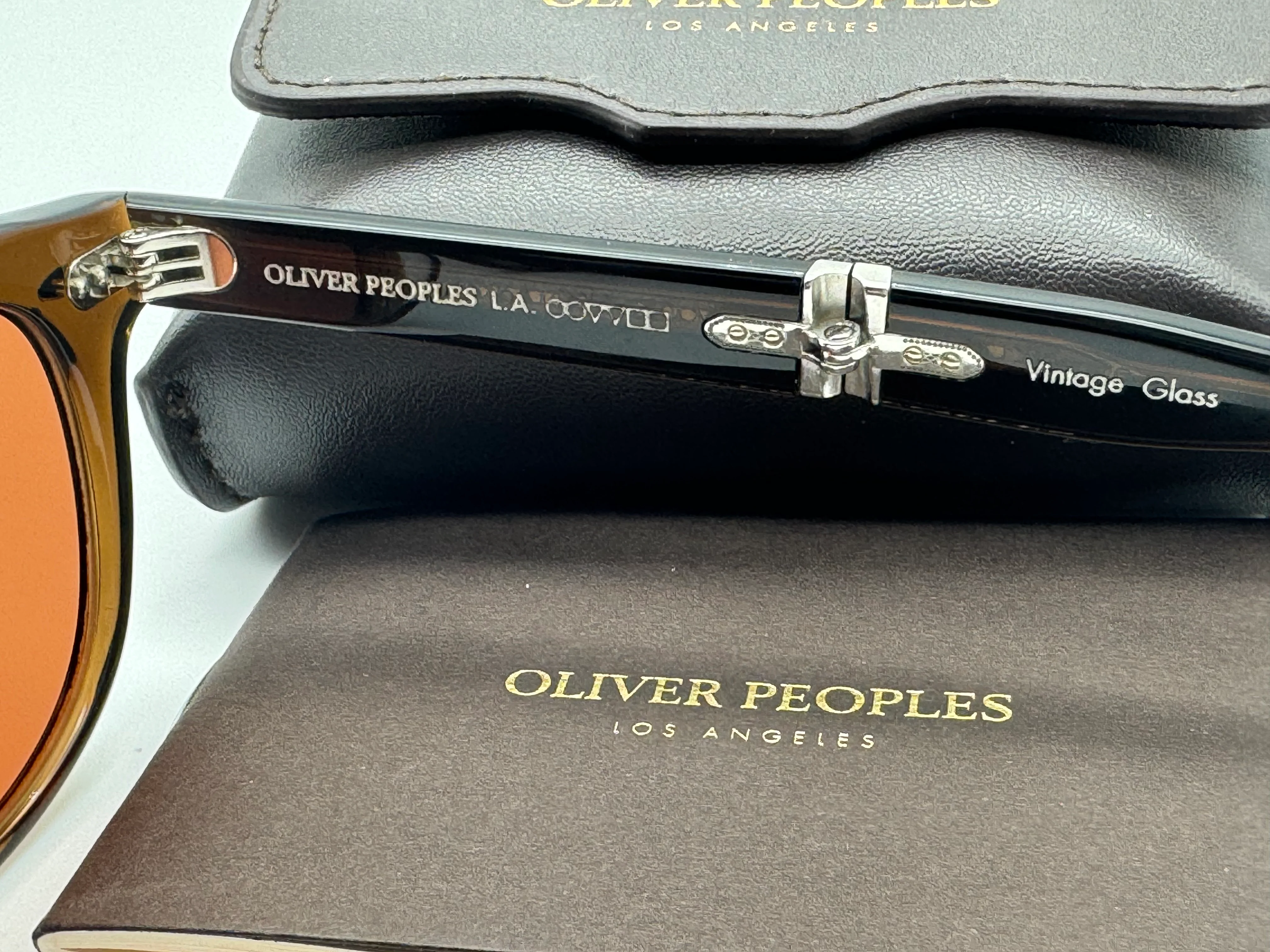 Oliver Peoples Sheldrake Folding 1950 47mm Dark Military / Persimmon 157653 Italy NEW - Image 10