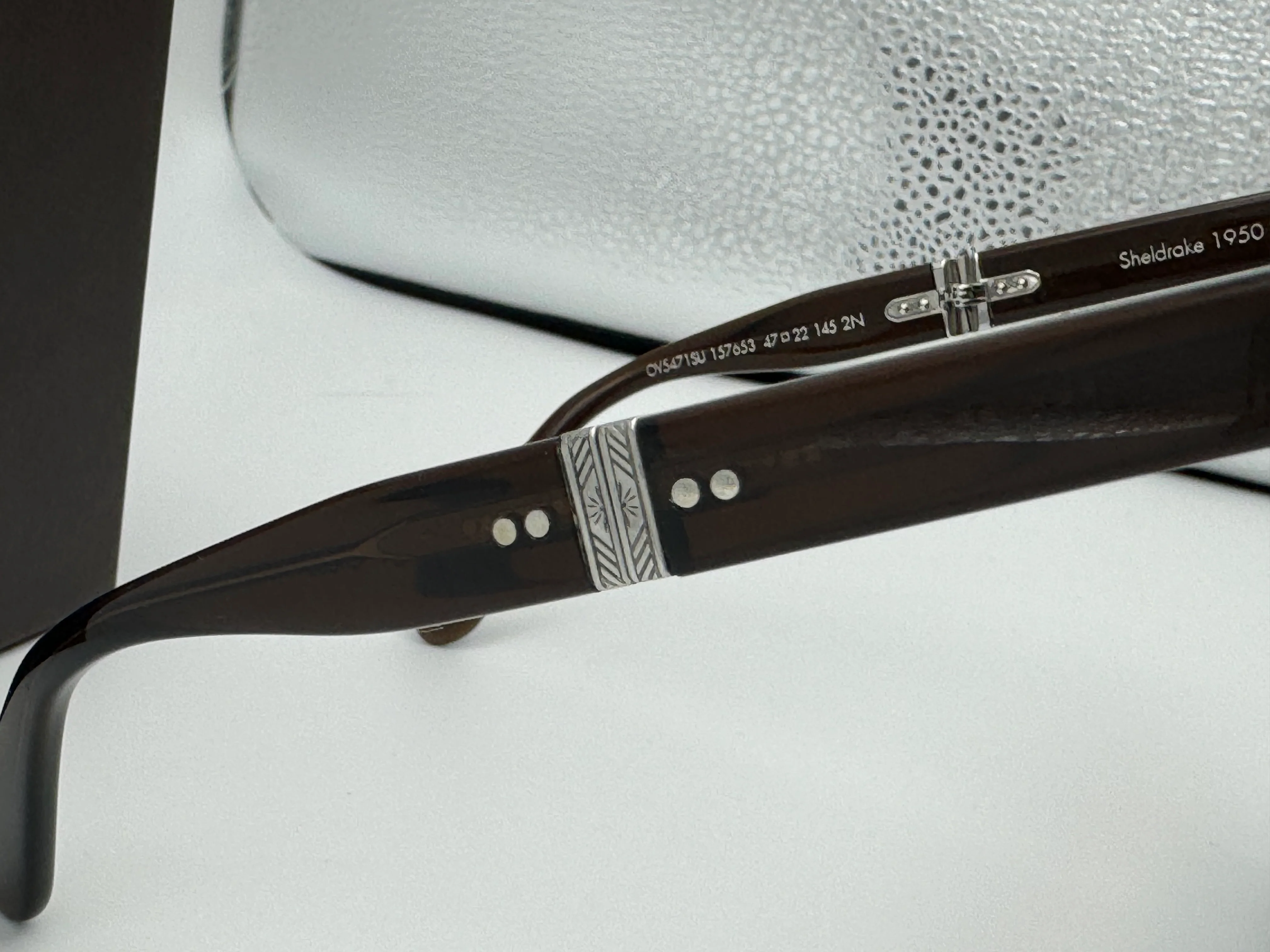 Oliver Peoples Sheldrake Folding 1950 47mm Dark Military / Persimmon 157653 Italy NEW - Image 11