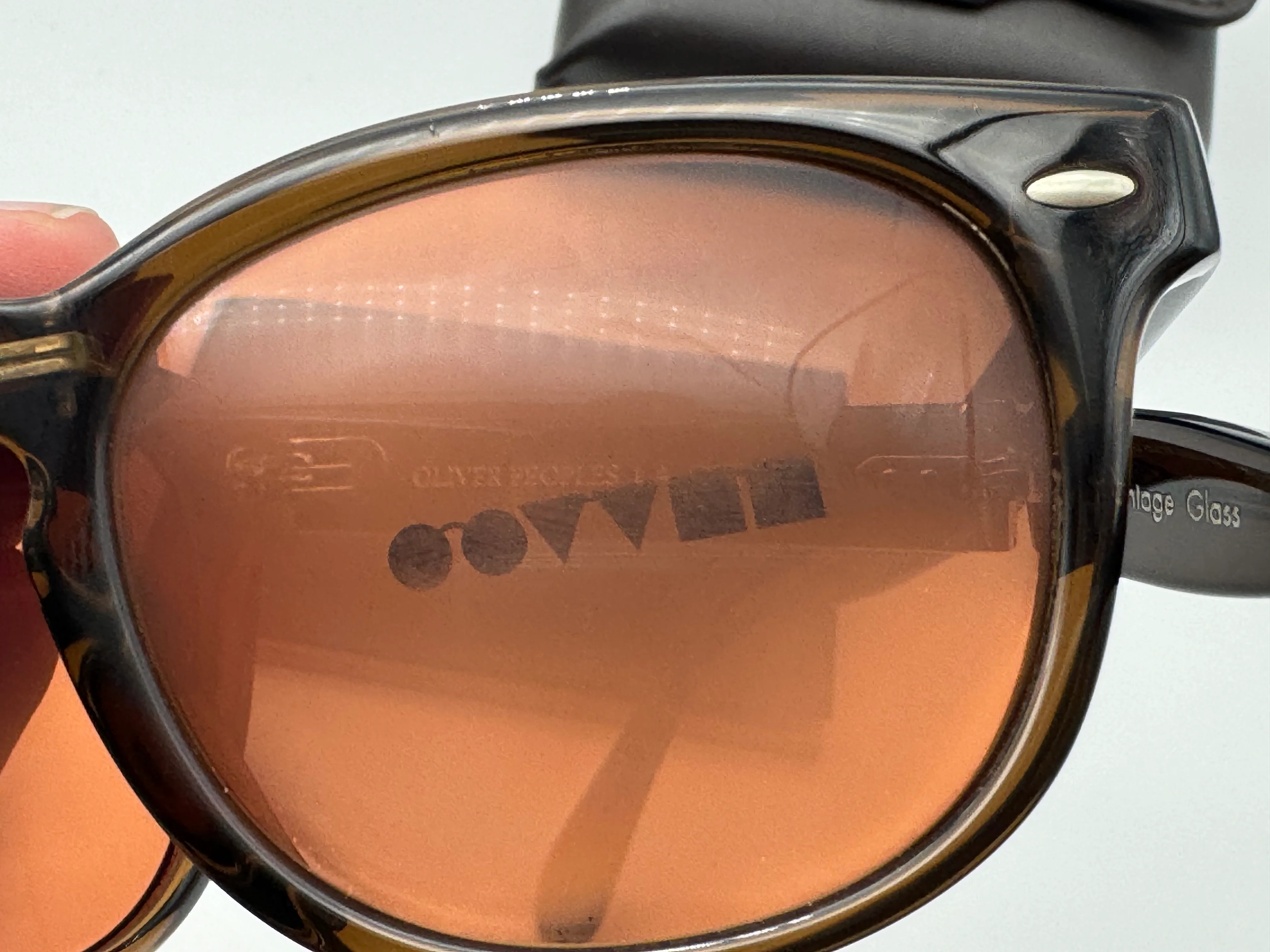 Oliver Peoples Sheldrake Folding 1950 47mm Dark Military / Persimmon 157653 Italy NEW - Image 13