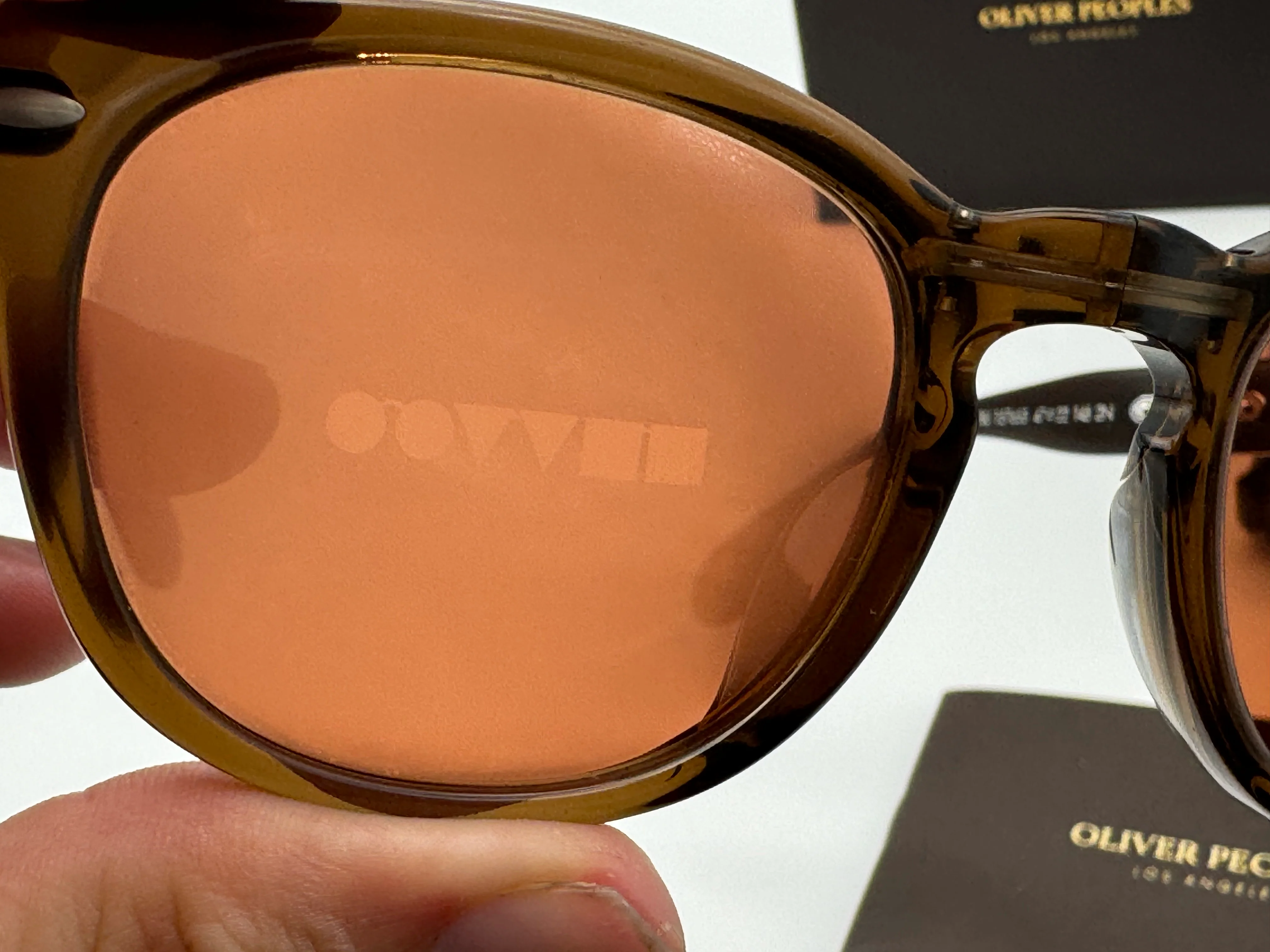 Oliver Peoples Sheldrake Folding 1950 47mm Dark Military / Persimmon 157653 Italy NEW - Image 14