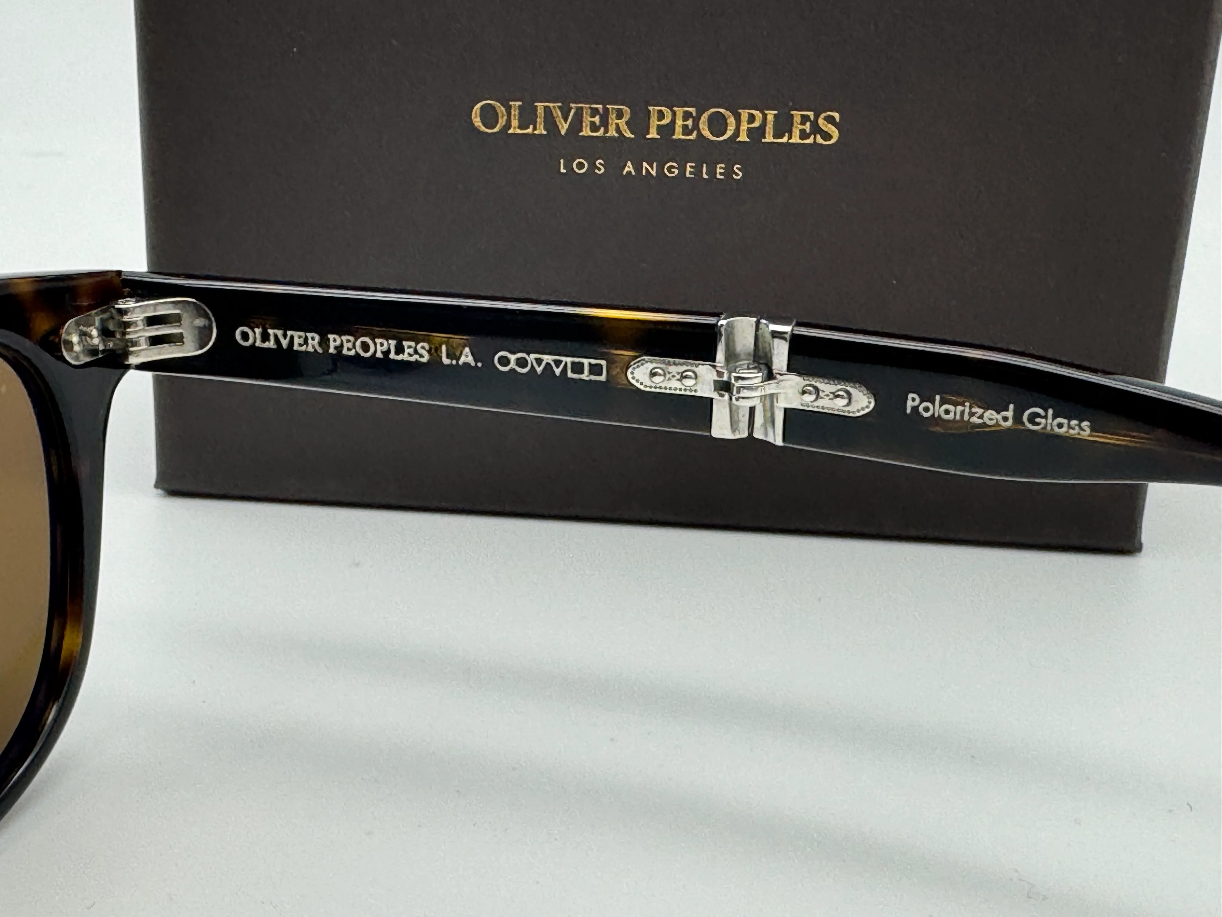 Oliver Peoples Sheldrake Folding 1950 47mm OV 5471 100957 True Brown Polarized Italy NEW - Image 7