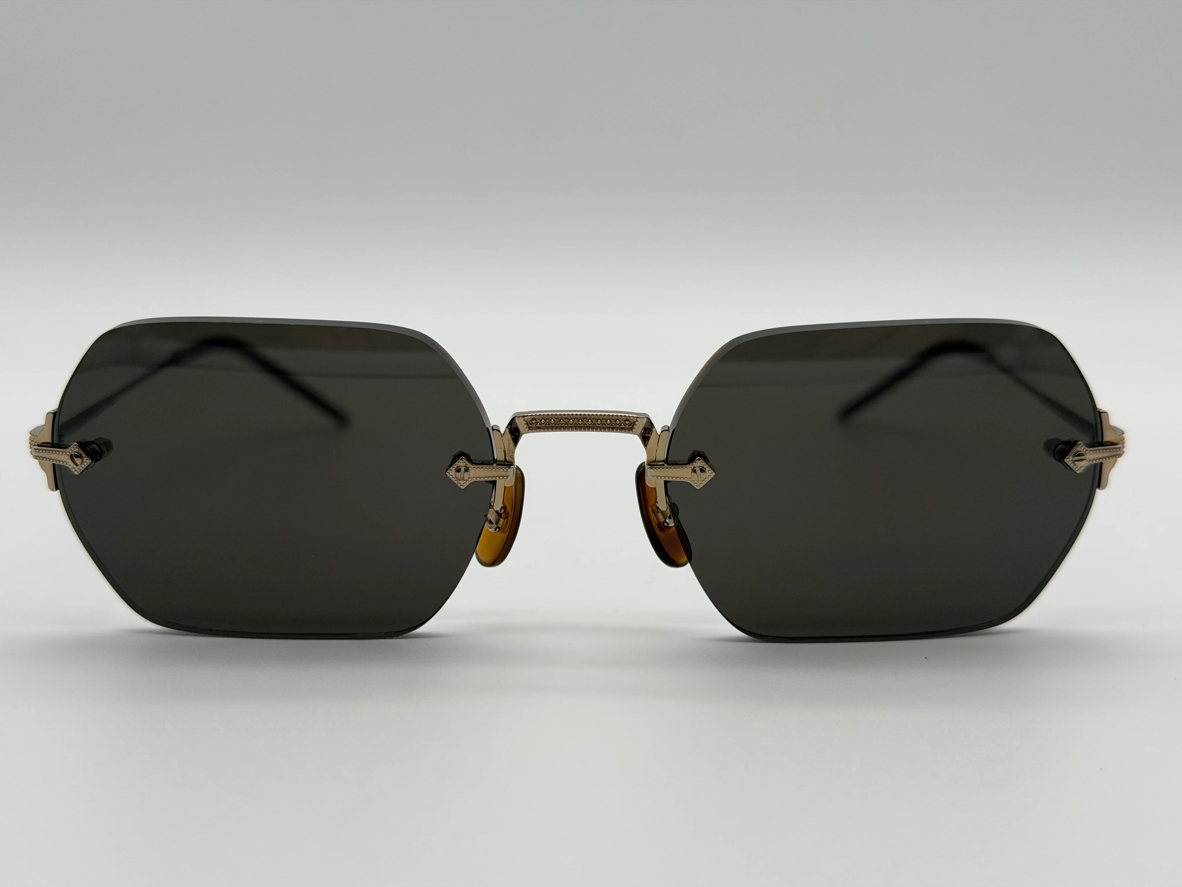 Oliver Peoples TK-13 Sun 52mm Gold Titanium / Brown OV1353 ST 603571 Japan Preowned