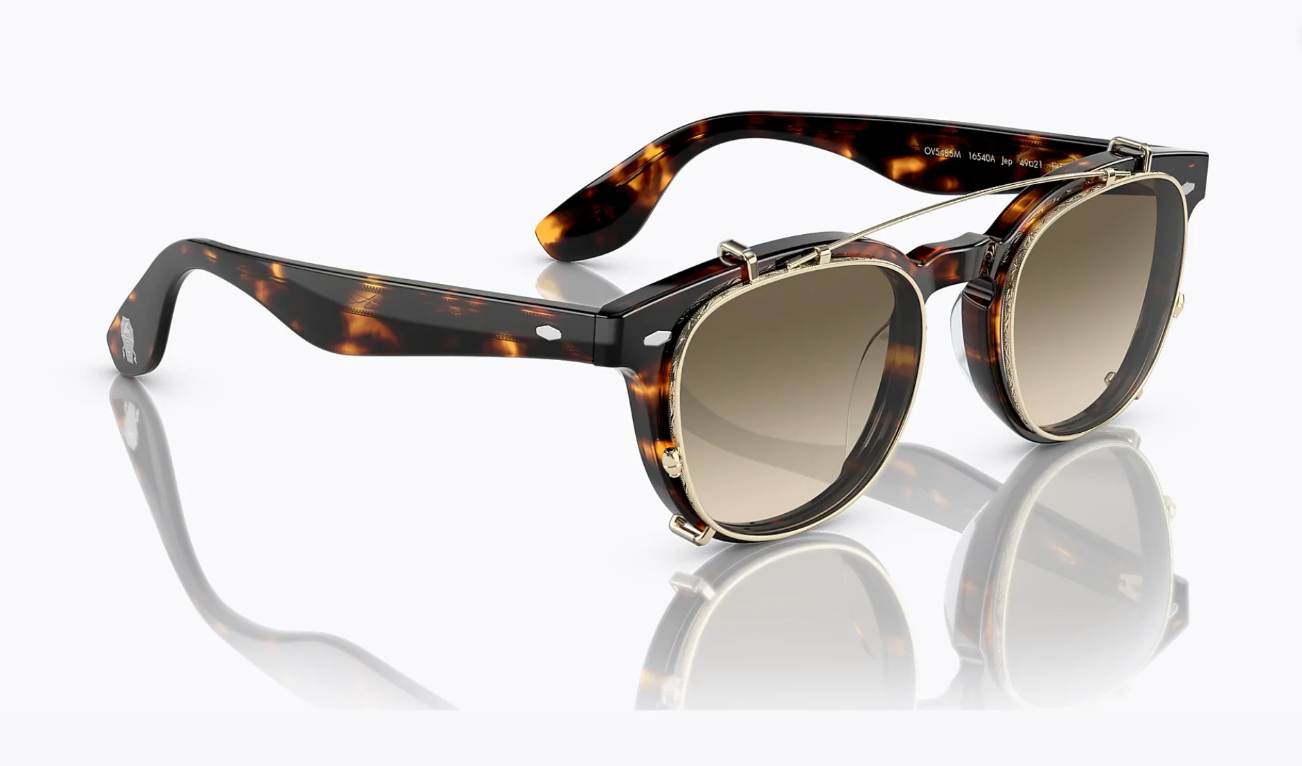 Oliver Peoples Jep Light Olive Gradient Dm2 OV5485M 16540A 49mm Havana Sunglasses Italy - Image 4