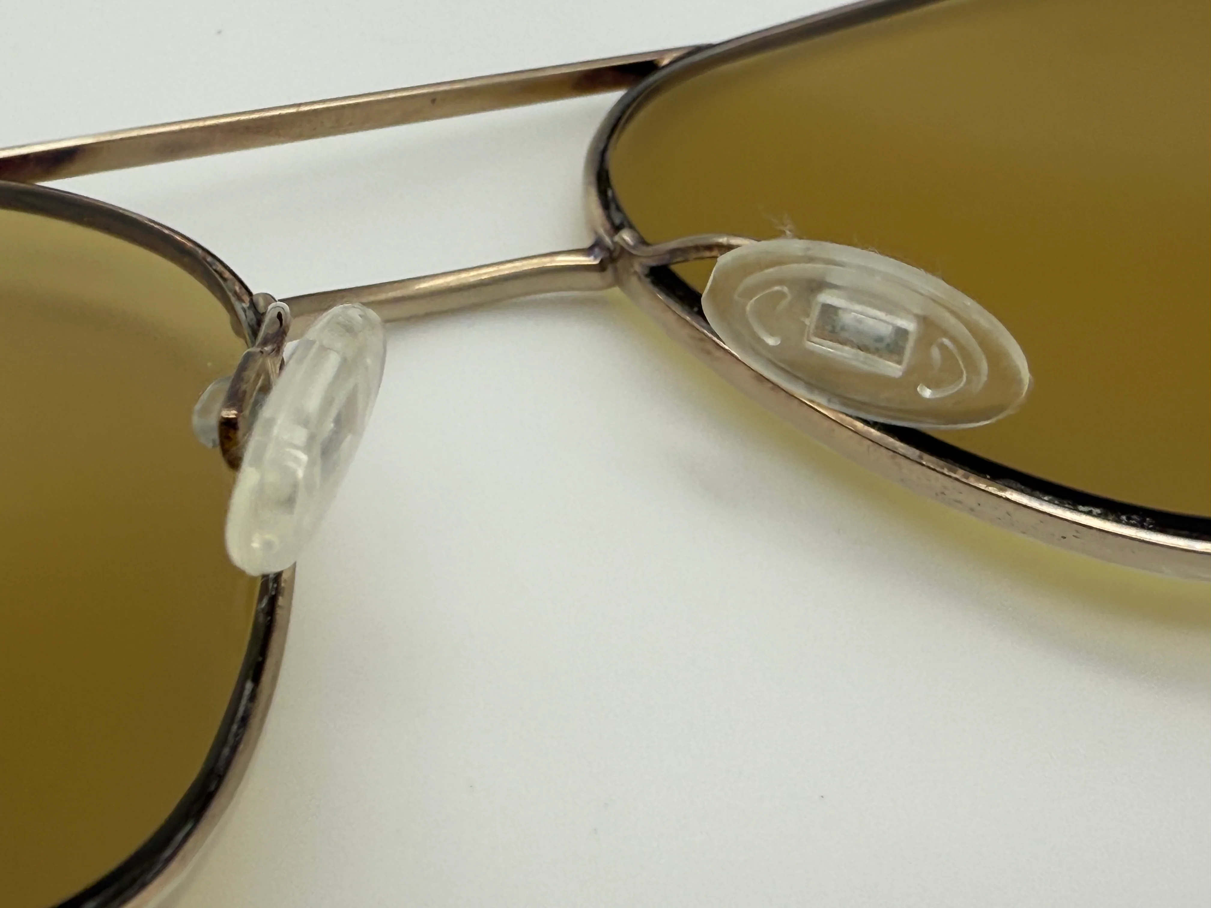 Oliver Peoples Victory 55mm Gold / Amber Polymer Lens Japan READ Description - Image 5