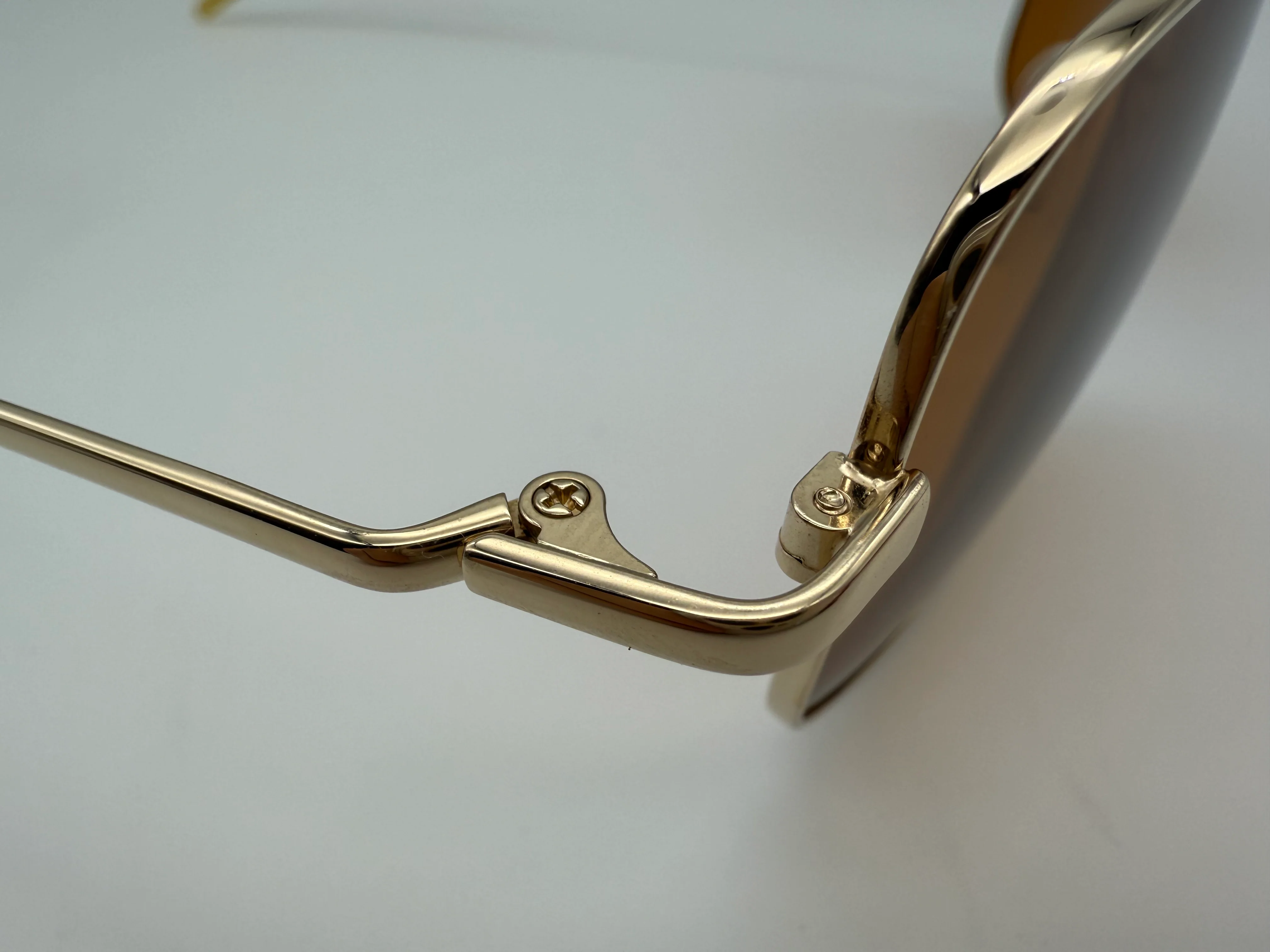 Oliver Peoples Victory 55mm Gold / Cognac VFX Lens Burn Notice First Gen (2003) Japan Polarized Missing Box - Image 6