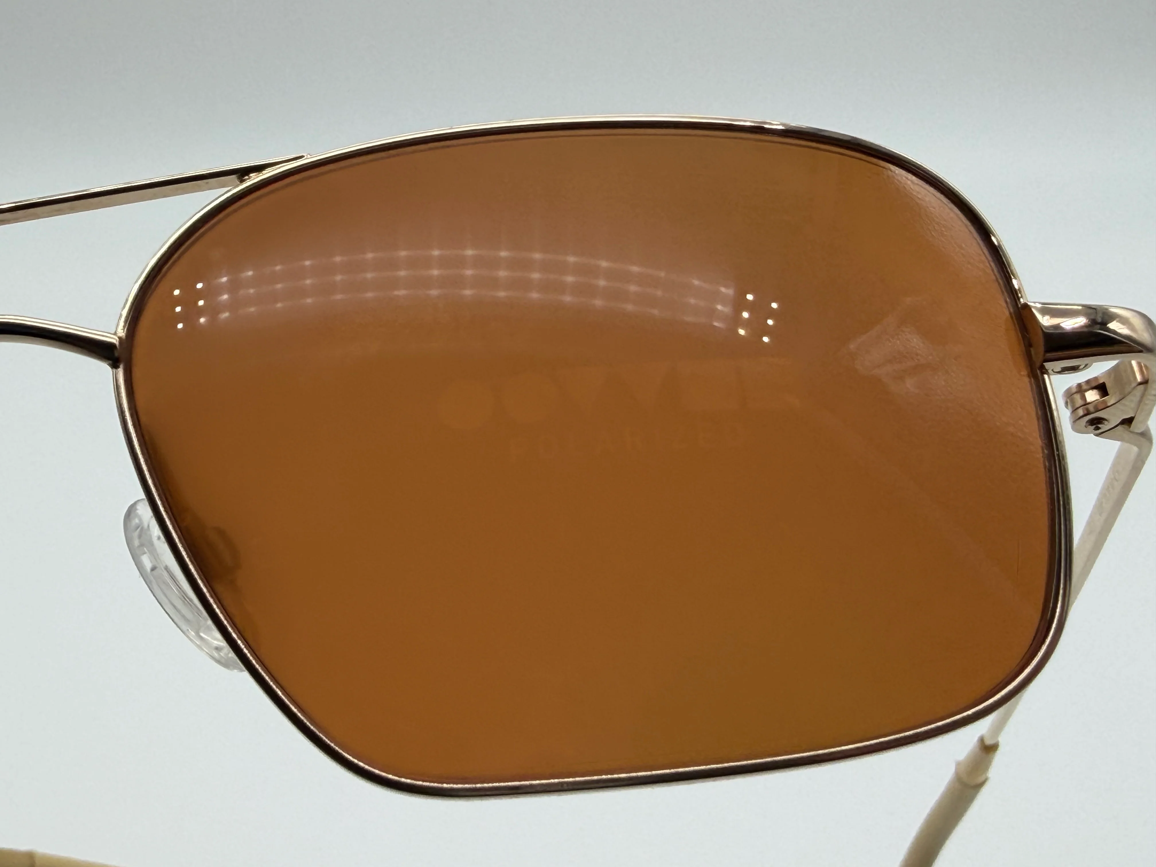 Oliver Peoples Victory G 55 Gold / Cognac Burn Notice Michael Weston Rare Polarized Japan Missing Box - Image 12