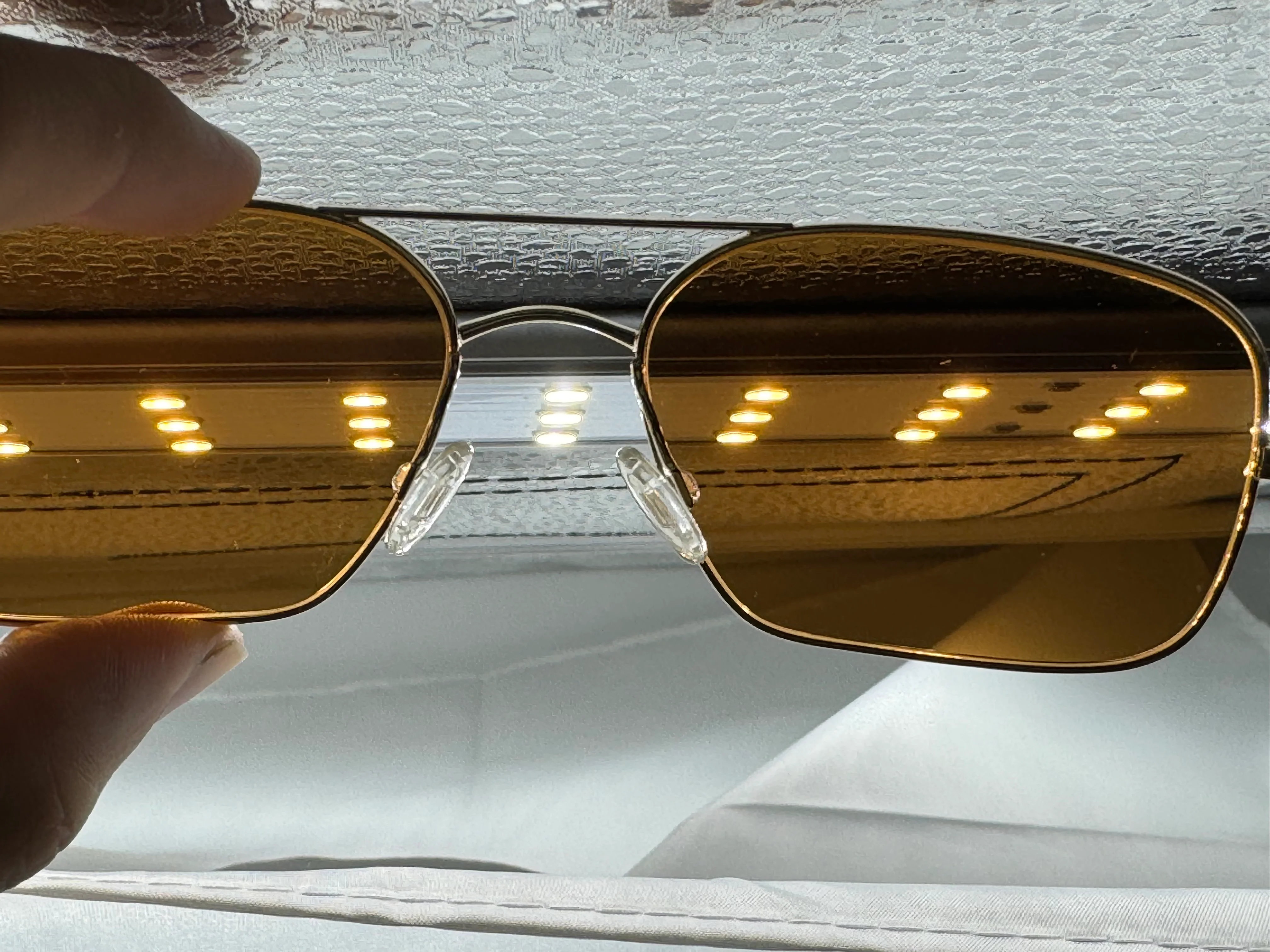 Oliver Peoples Victory G 55 Gold / Cognac Burn Notice Michael Weston Rare Polarized Missing Box - Image 11