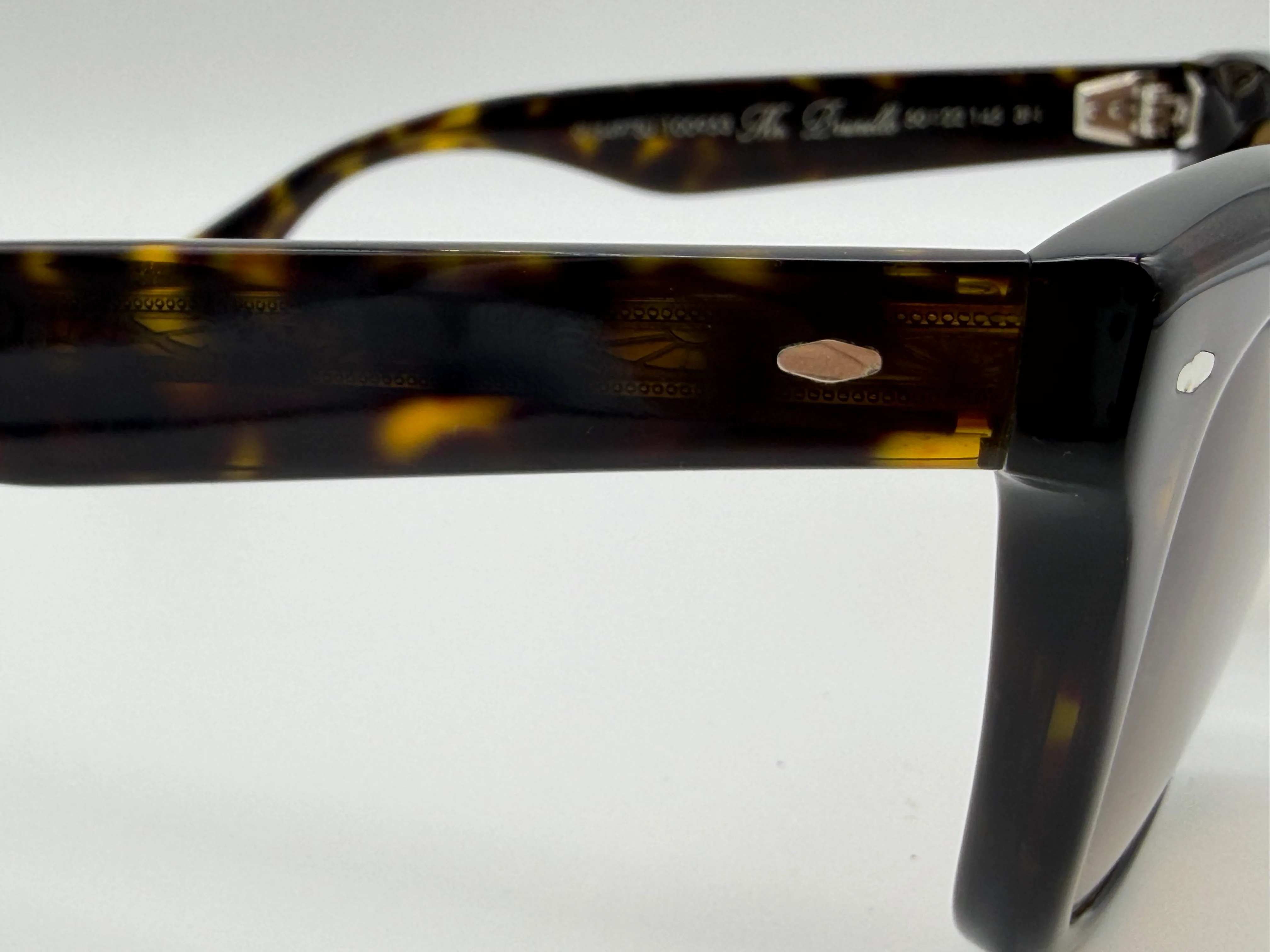 Oliver Peoples x Brunello Cucinelli Mr. Brunello 50mm OV 5497 SU Tortoise / Brown Glass 100953 Itlay Preowned - Image 5