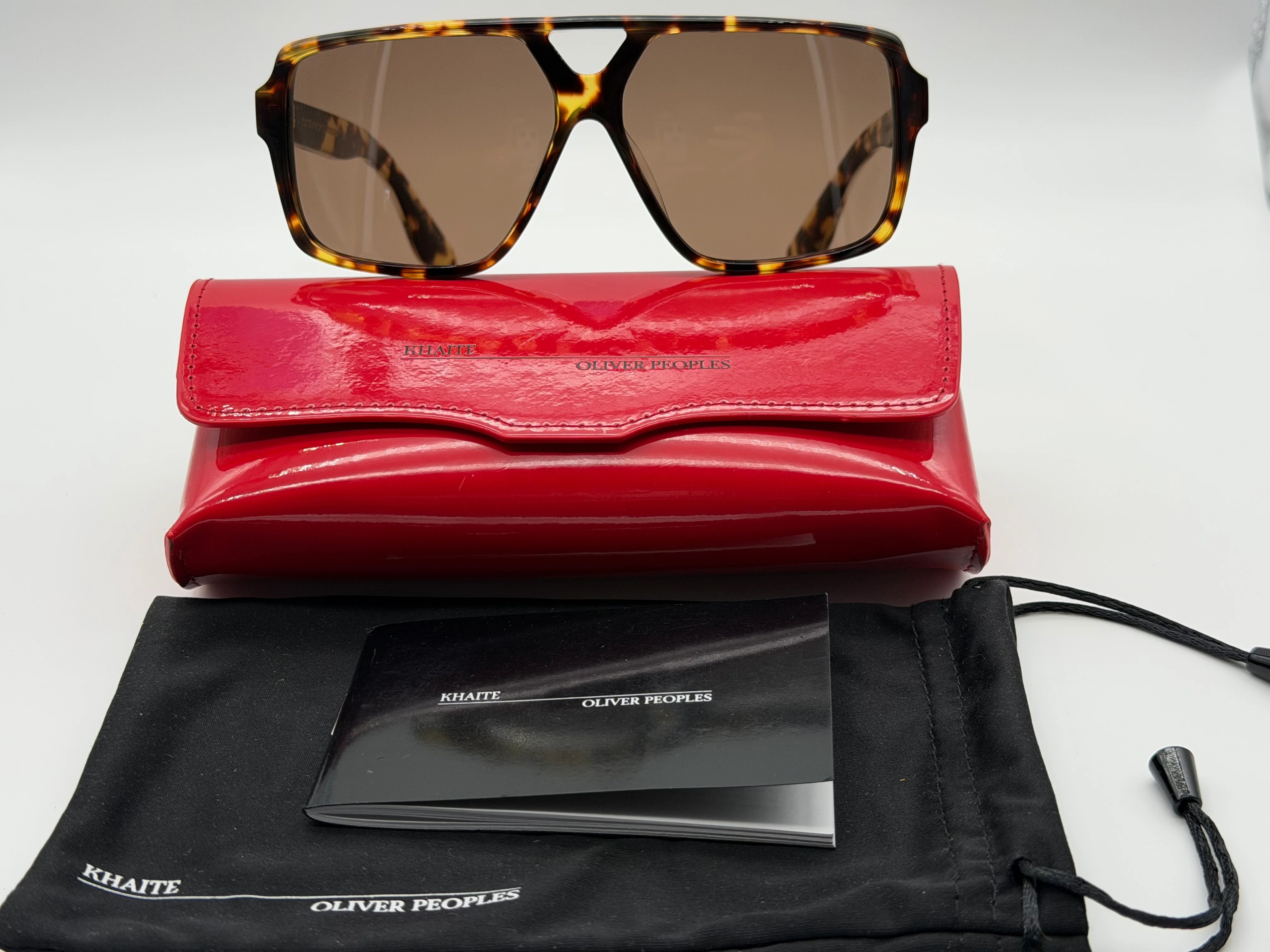 Oliver Peoples X Khaite 1977C 60mm Vintage DTB / Brown OV 5520 SU 14773 Itlay Preowned - Image 4