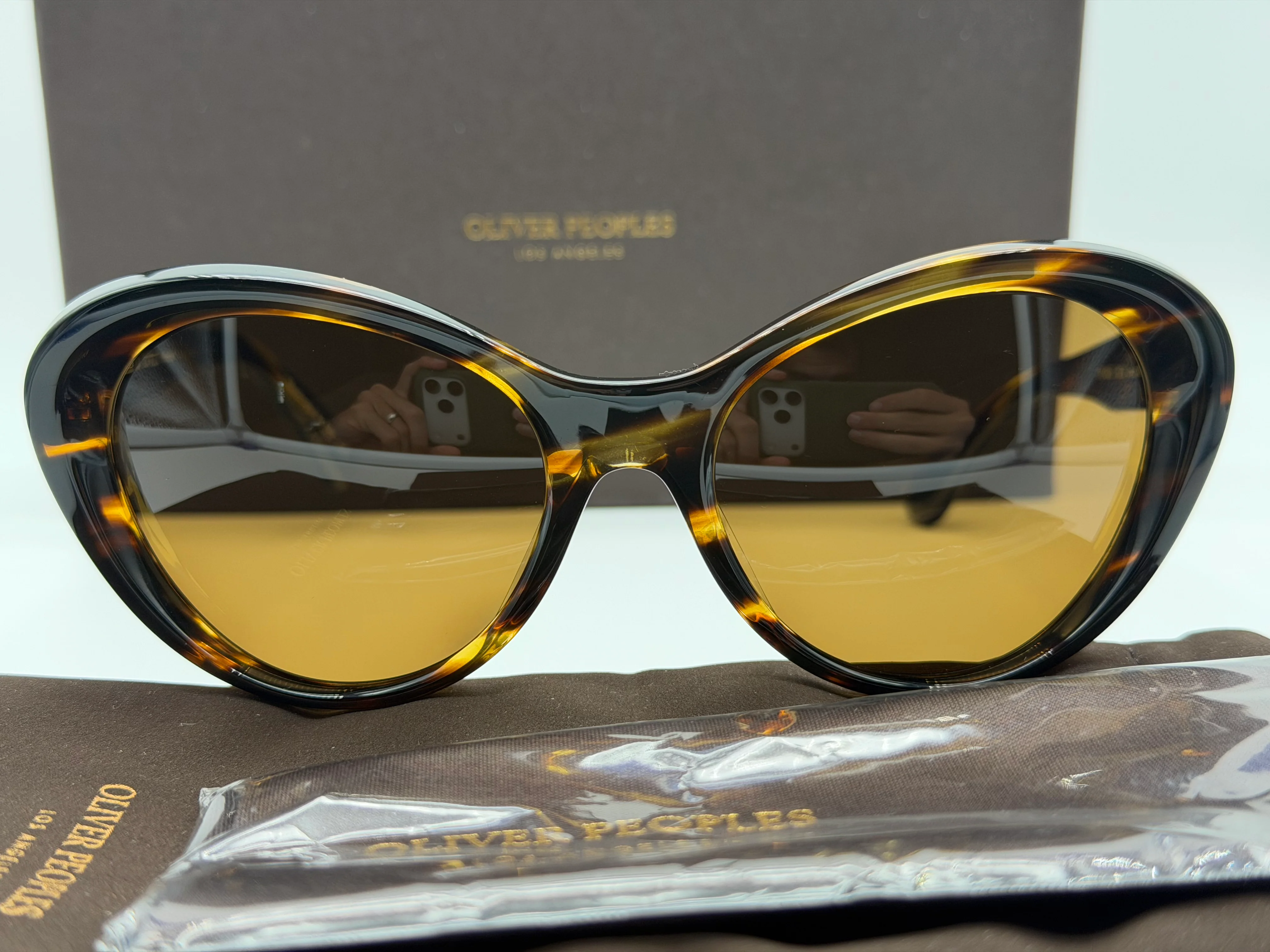 Oliver Peoples Zarene 55mm Cocobolo / Brown Polarized OV 5420 SU 100383 Italy NEW - Image 3