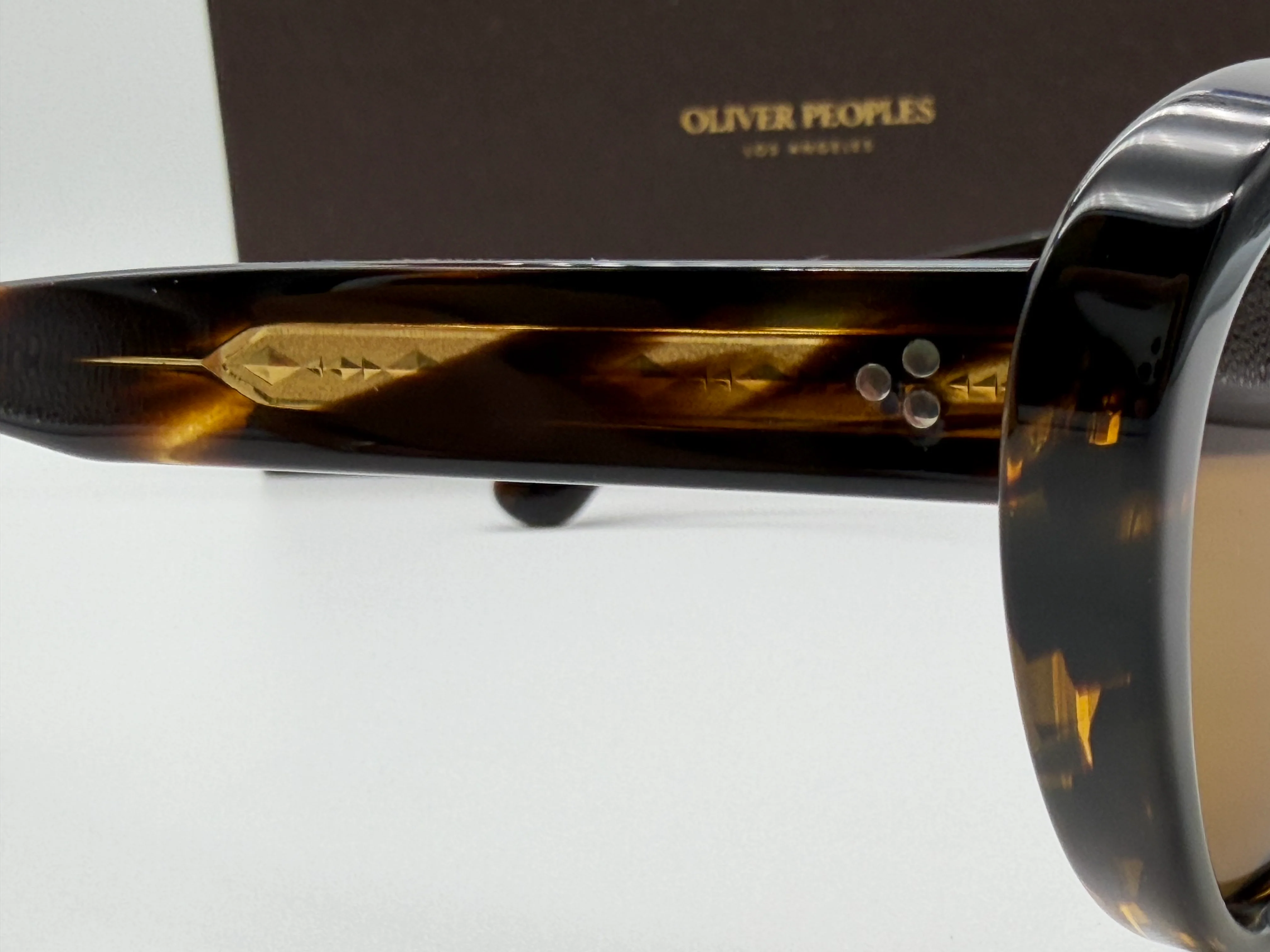 Oliver Peoples Zarene 55mm Cocobolo / Brown Polarized OV 5420 SU 100383 Italy NEW - Image 9