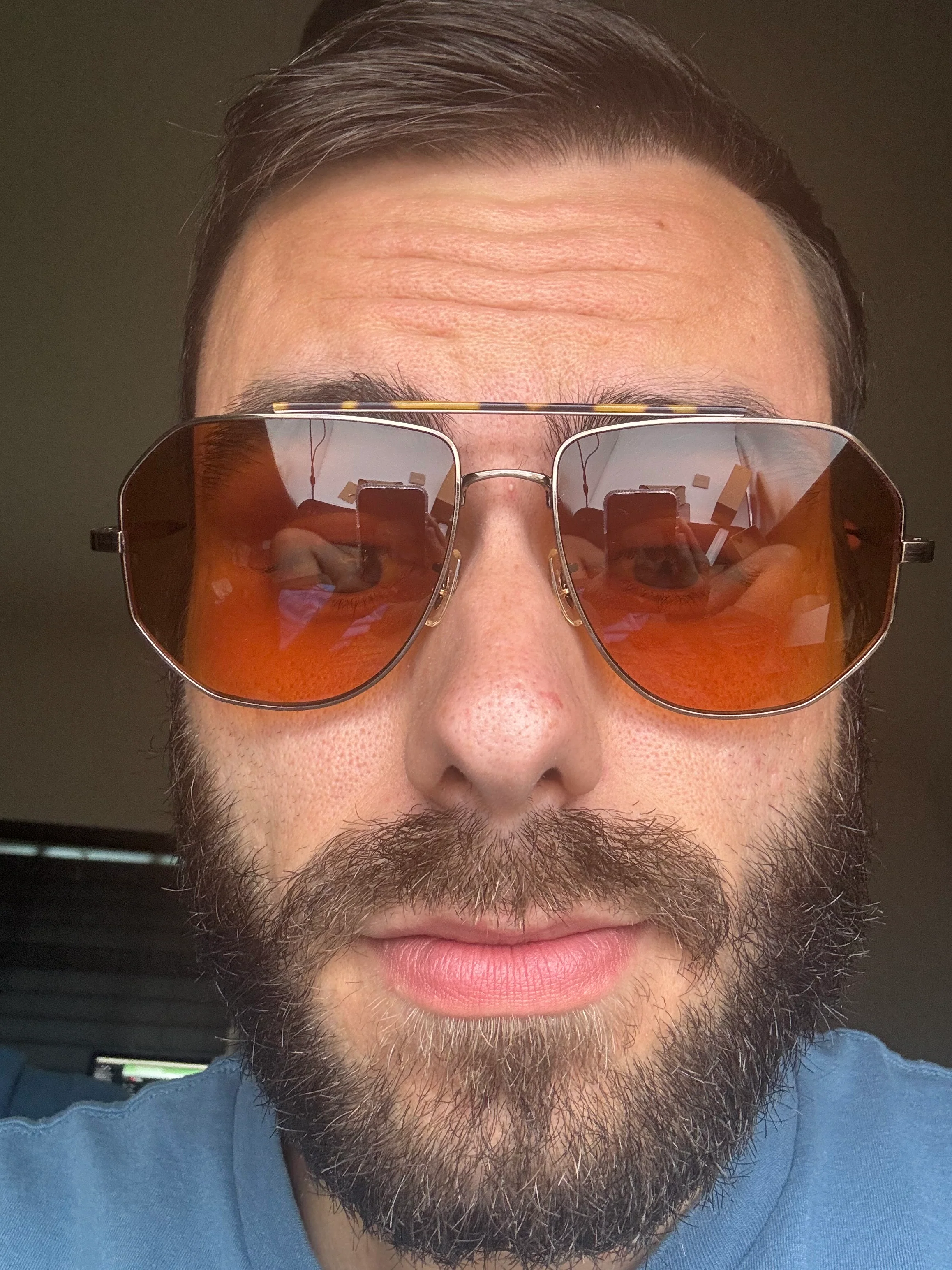 Oliver Peoples Moraldo 59mm OV 1317 ST 528478 Antique Gold / Cognac Gradient Sunglasses Brunello Cucinelli Japan NEW - Image 15